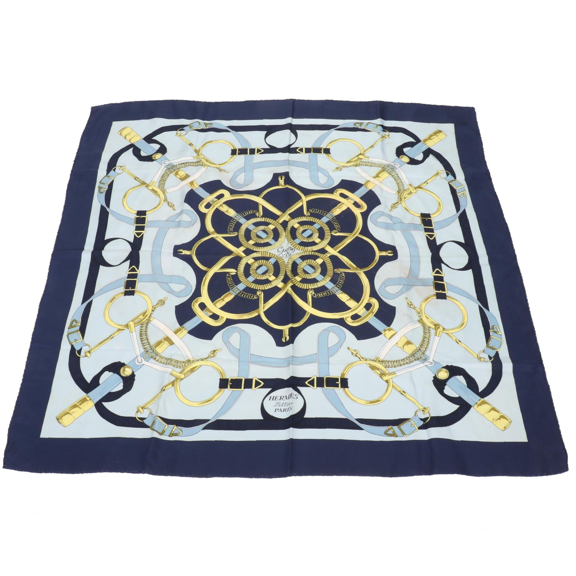 Hermès "Eperon d'Or" Scarf in Silk Twill