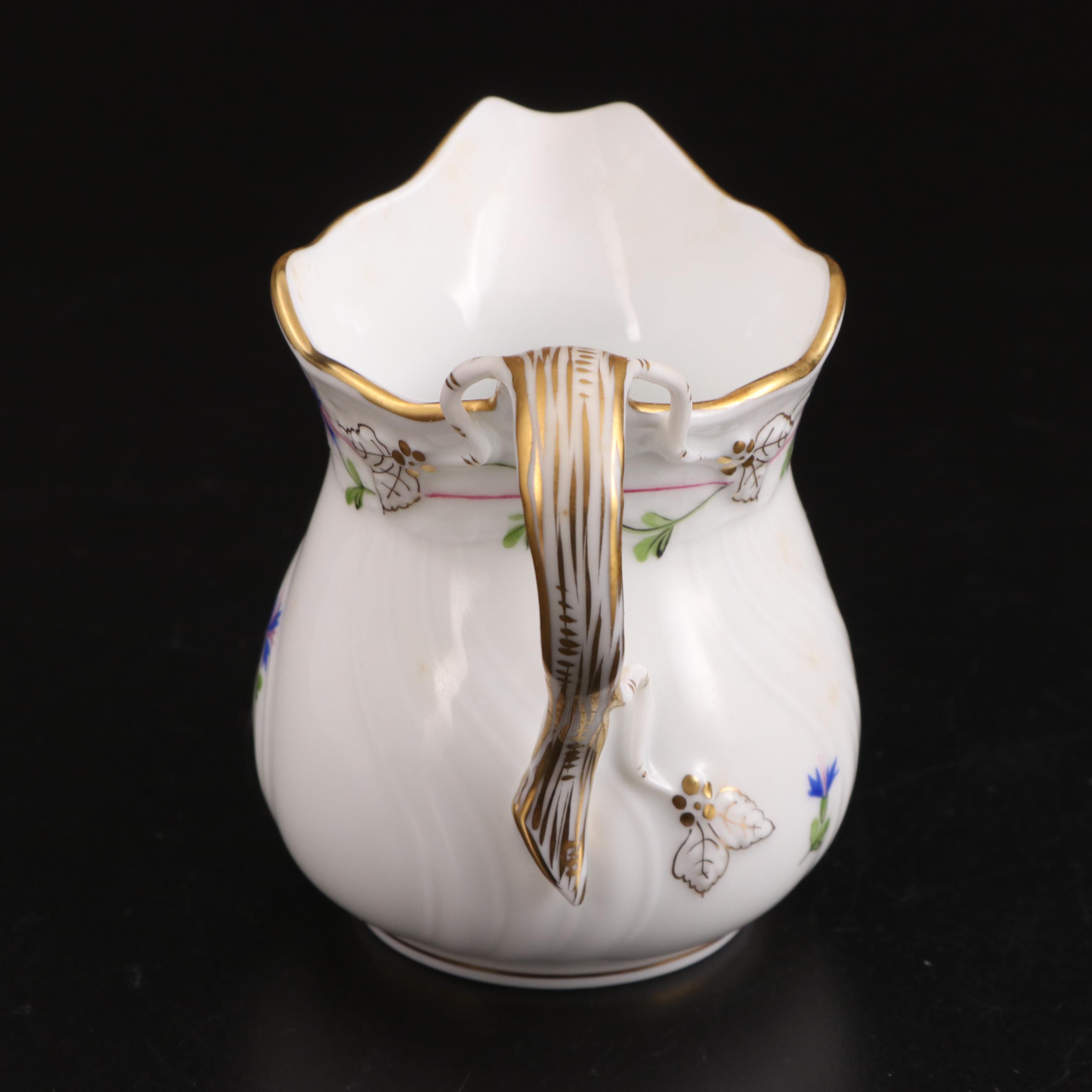 Herend of Hungary "Blue Garland" Hand-Painted Porcelain Tea Set