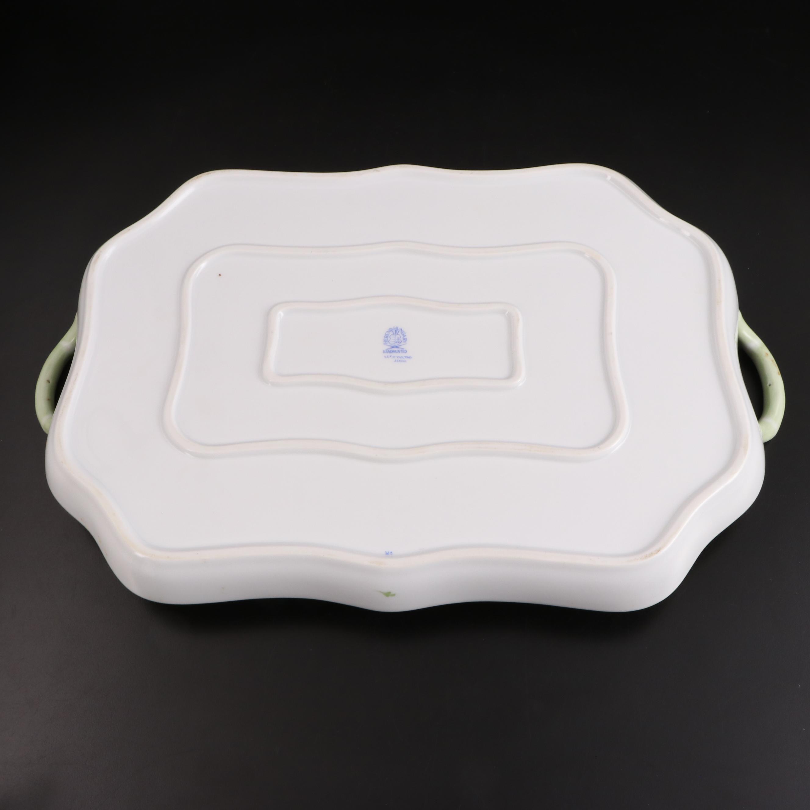 Herend of Hungary "Blue Garland" Hand-Painted Porcelain Tea Set