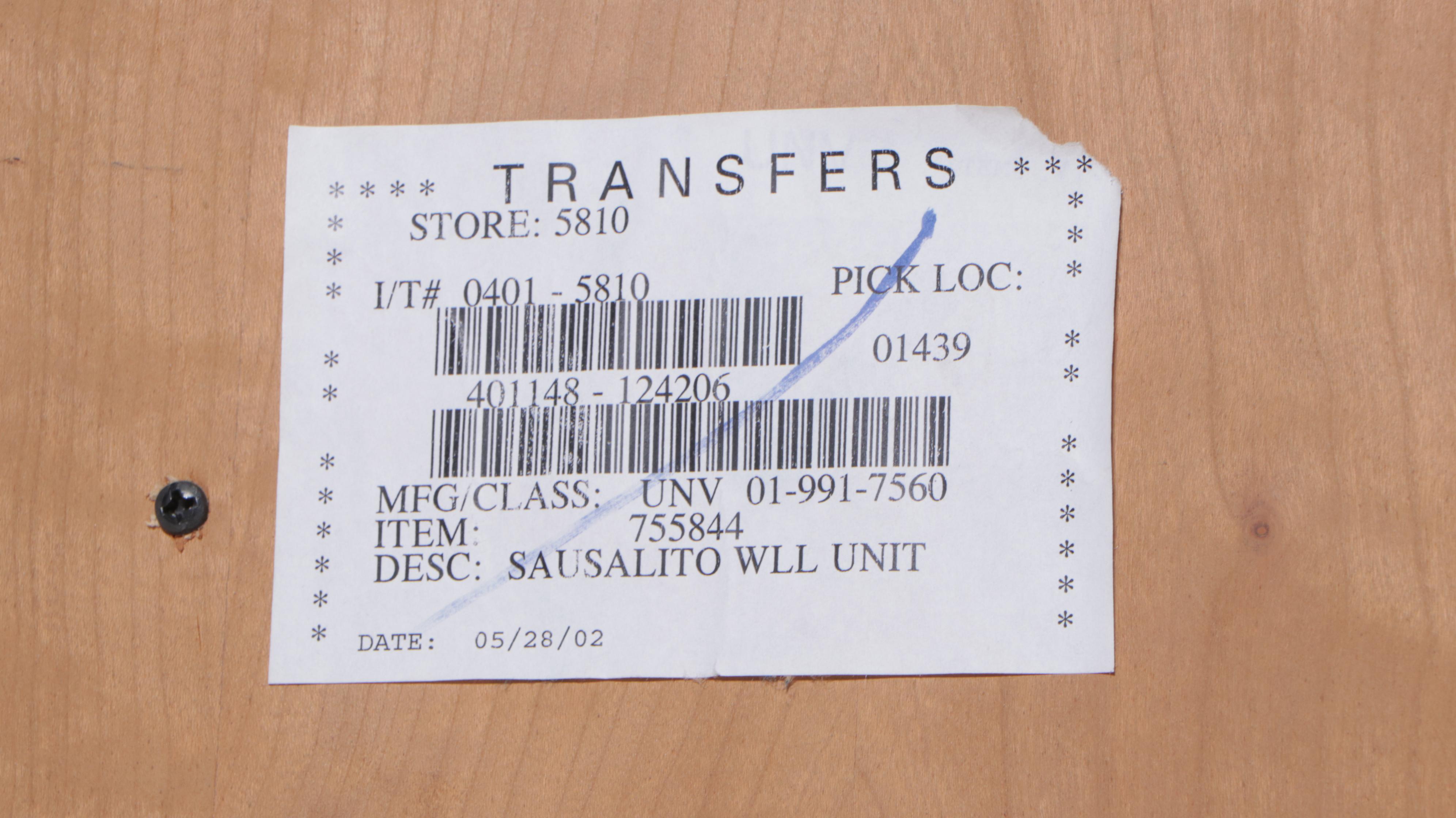 "Sausalito" Faux-Bamboo Six-Tier Bowfront Shelving Unit