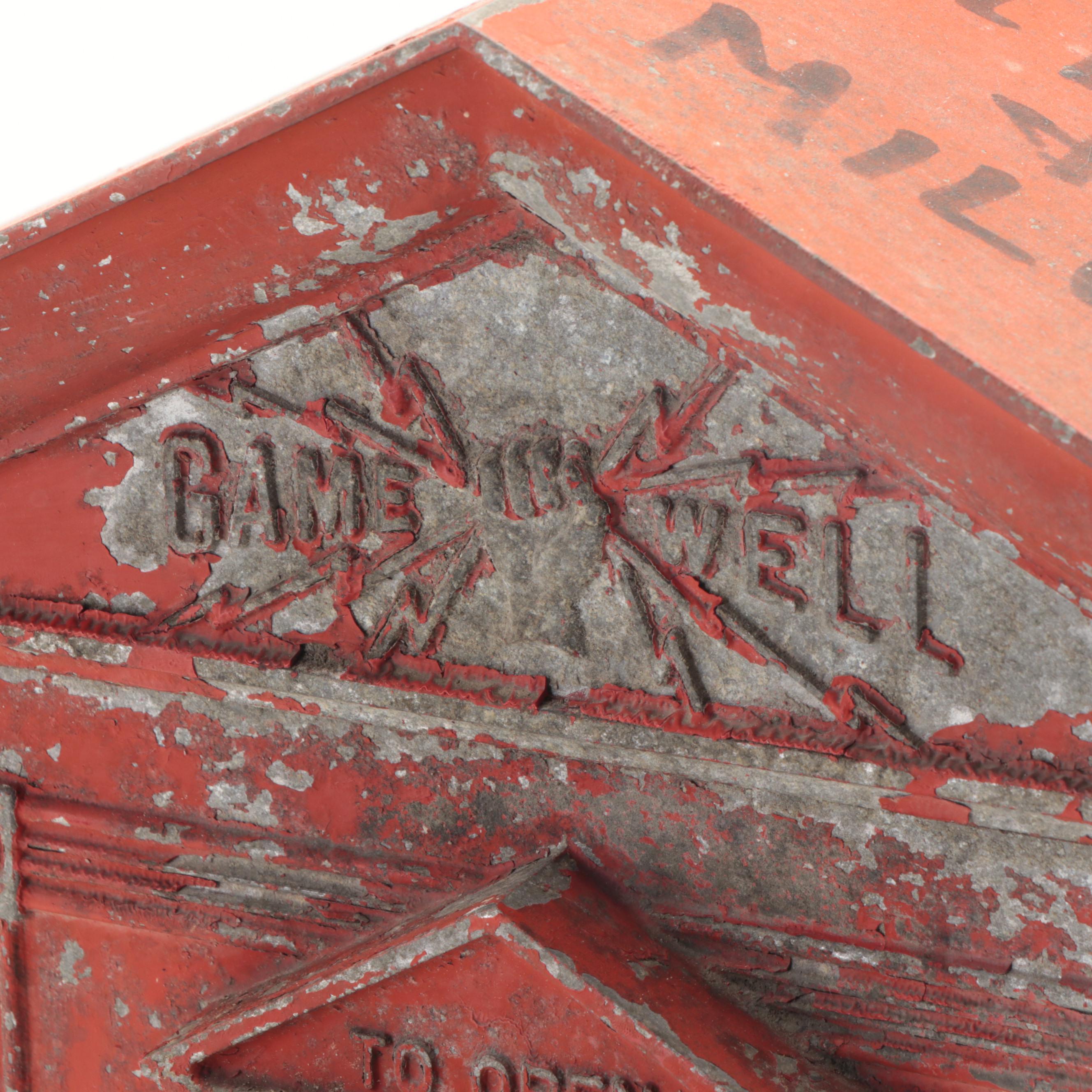 Gamewell Cast Iron Fire Alarm Station Box, Early 20th Century