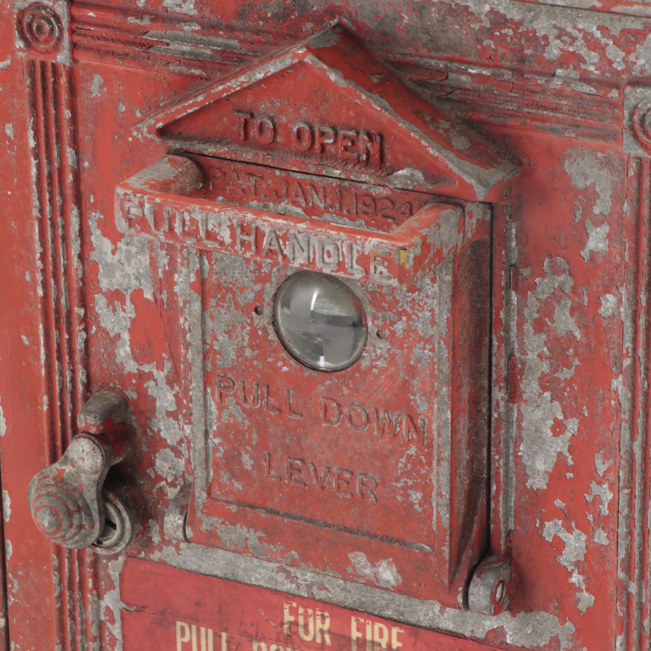 Gamewell Cast Iron Fire Alarm Station Box, Early 20th Century