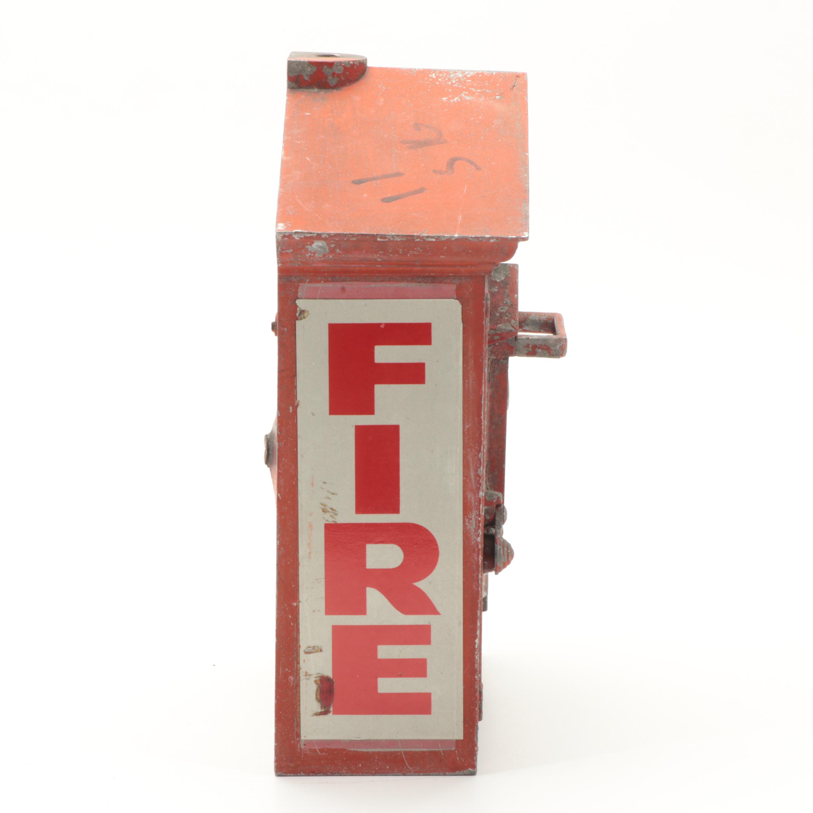 Gamewell Cast Iron Fire Alarm Station Box, Early 20th Century