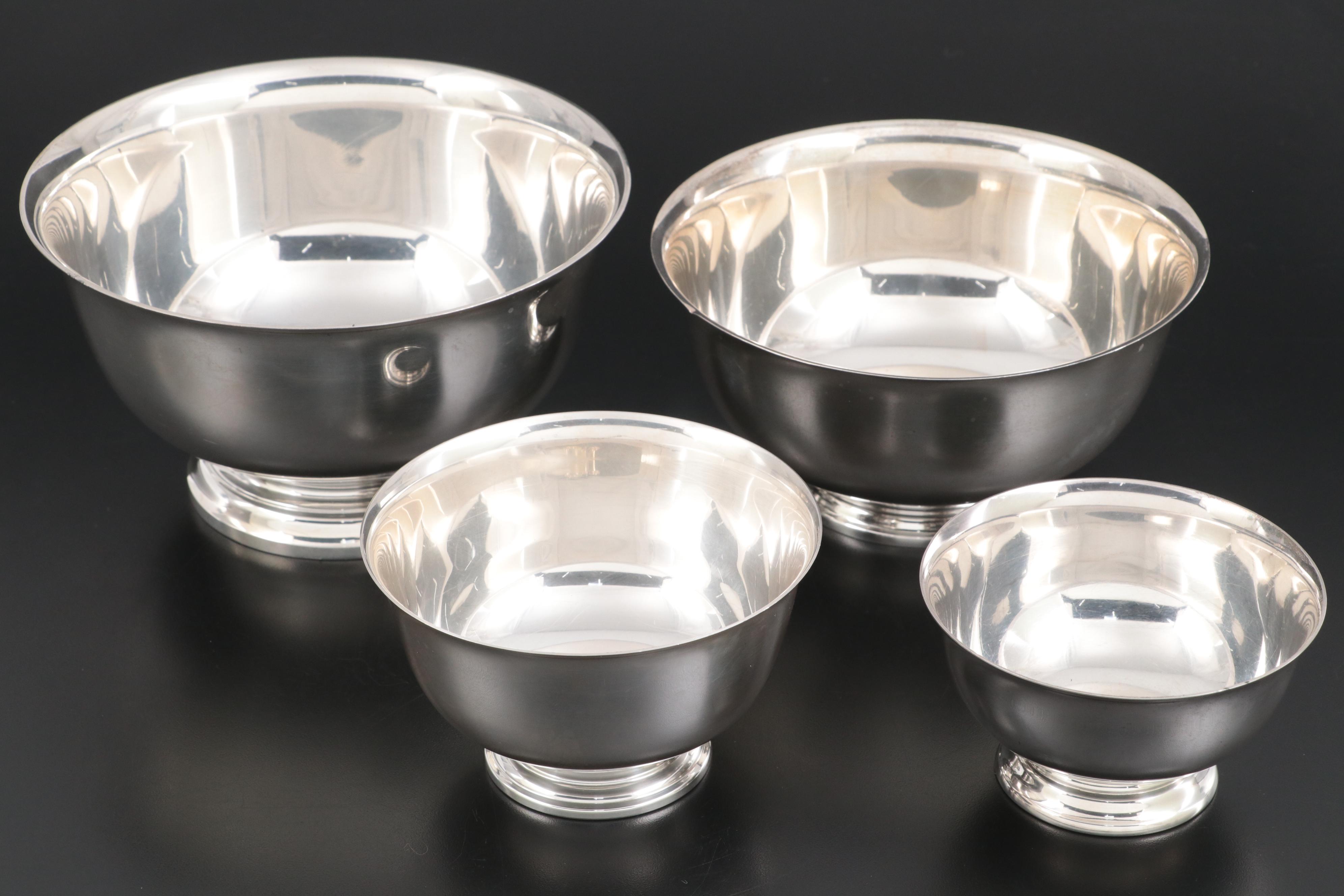 Gorham, Tiffany & Co. and Other Sterling Silver Paul Revere Bowls