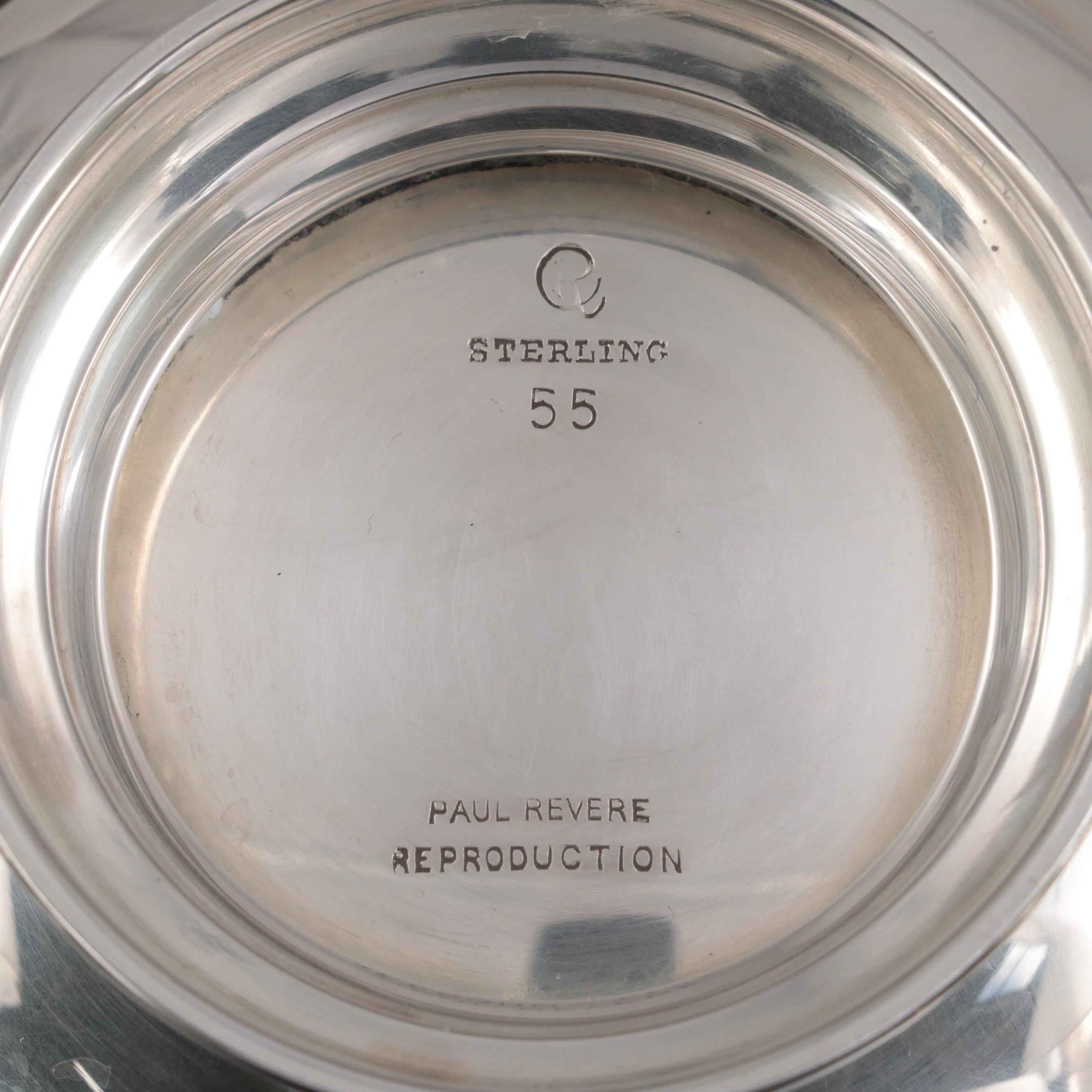 Gorham, Tiffany & Co. and Other Sterling Silver Paul Revere Bowls