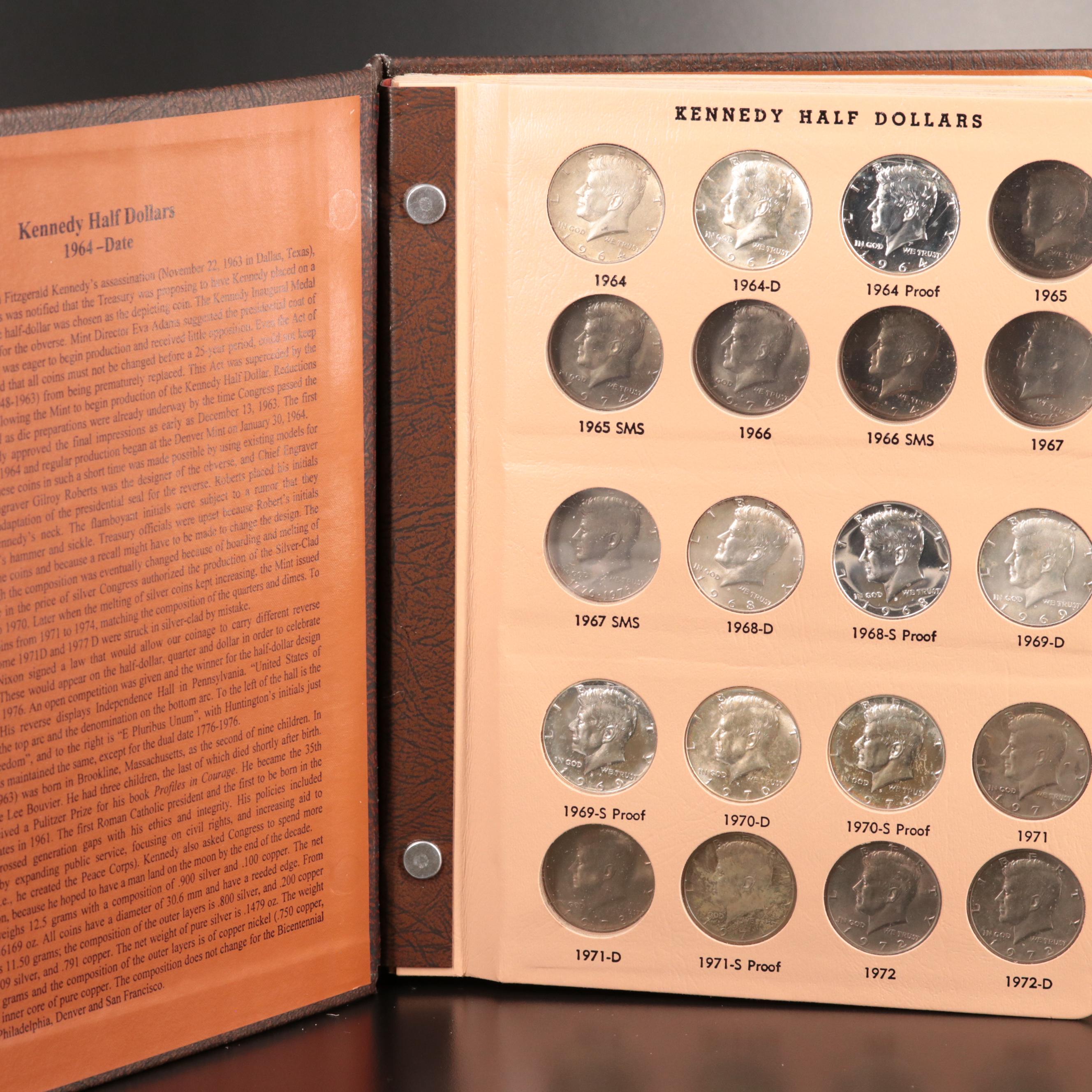 Kennedy Half Dollar Set 1964-2006 with 130 Coins