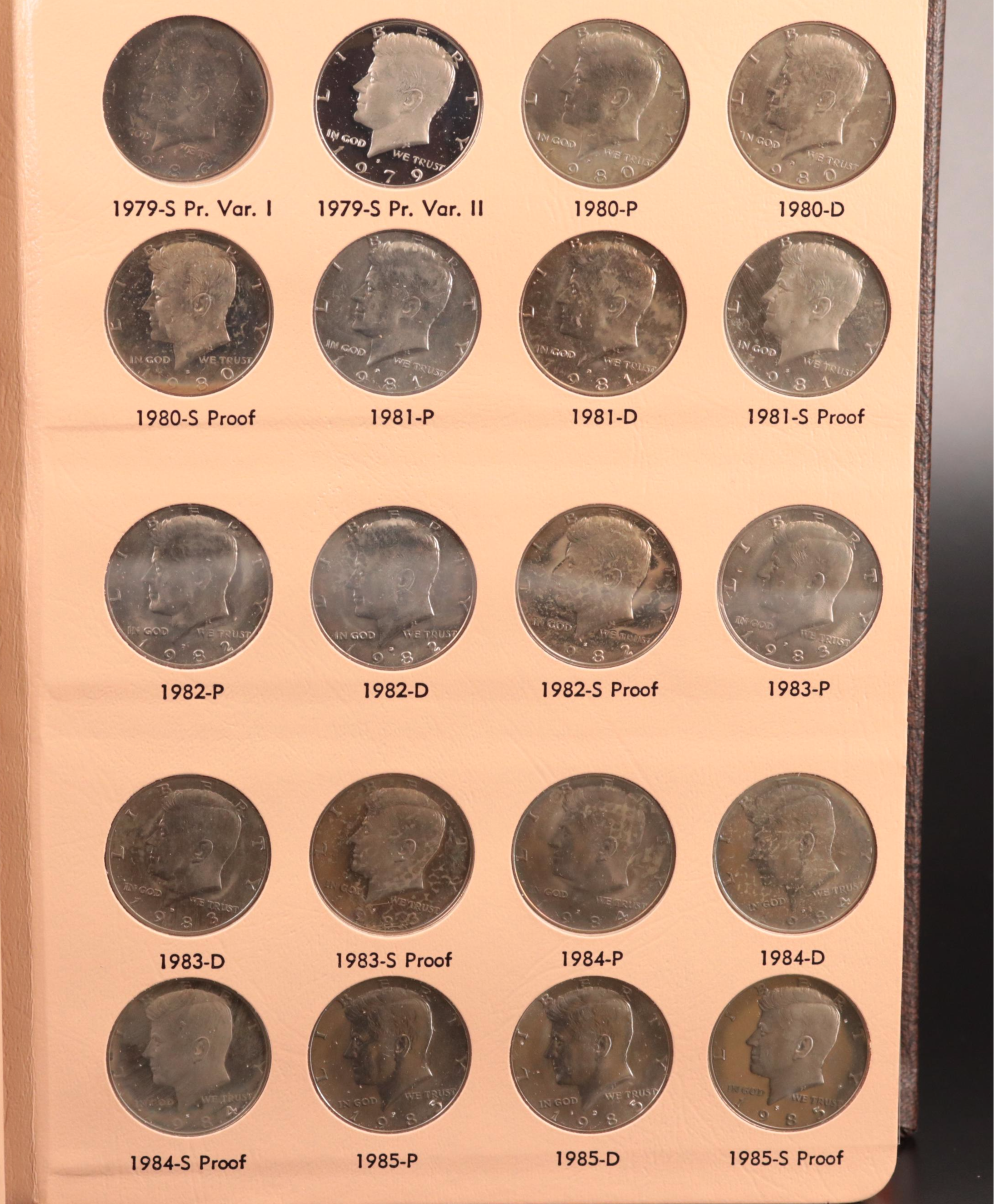 Kennedy Half Dollar Set 1964-2006 with 130 Coins