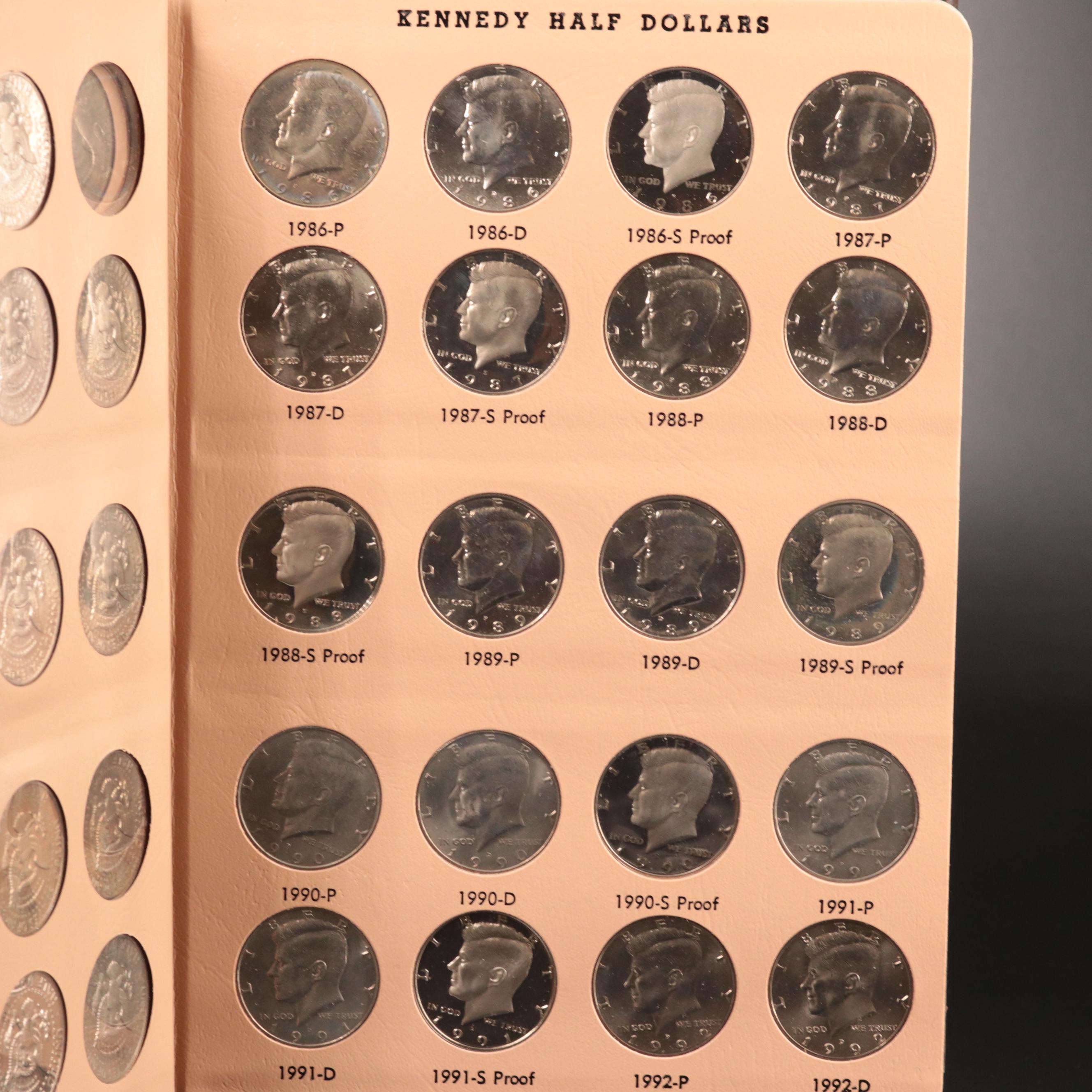 Kennedy Half Dollar Set 1964-2006 with 130 Coins