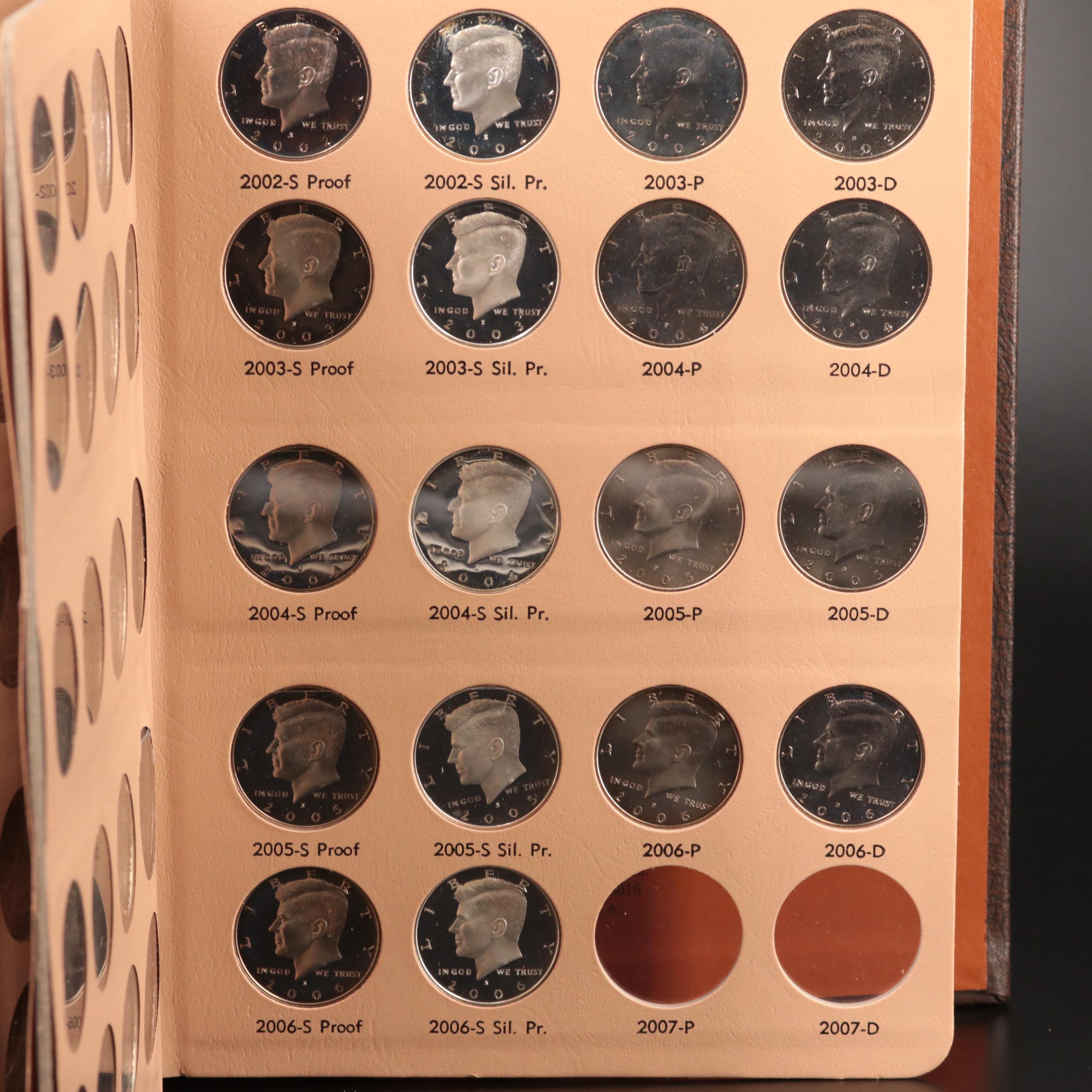 Kennedy Half Dollar Set 1964-2006 with 130 Coins