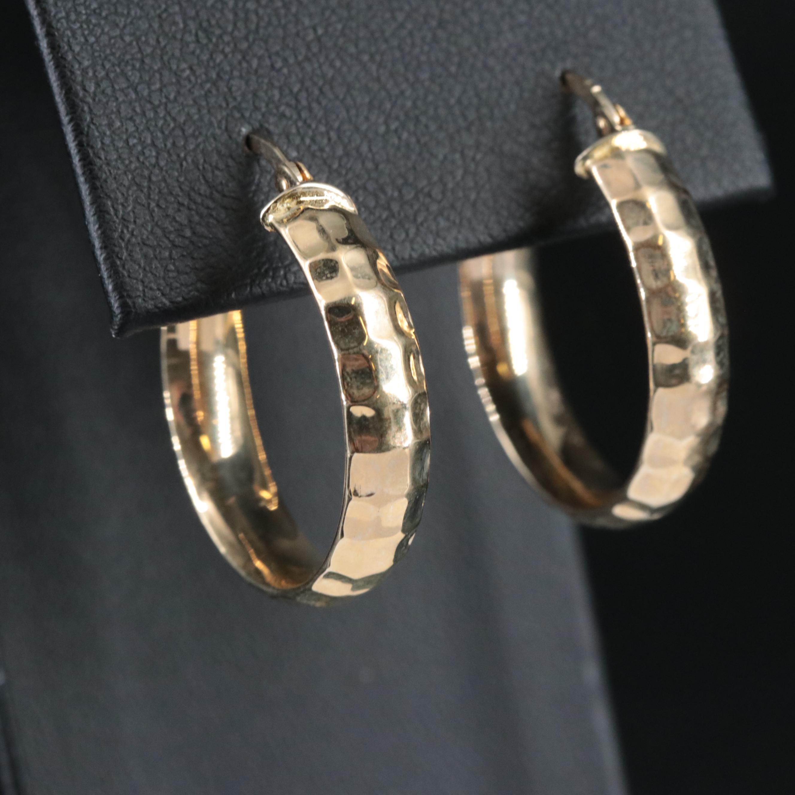 14K Hoop Earrings