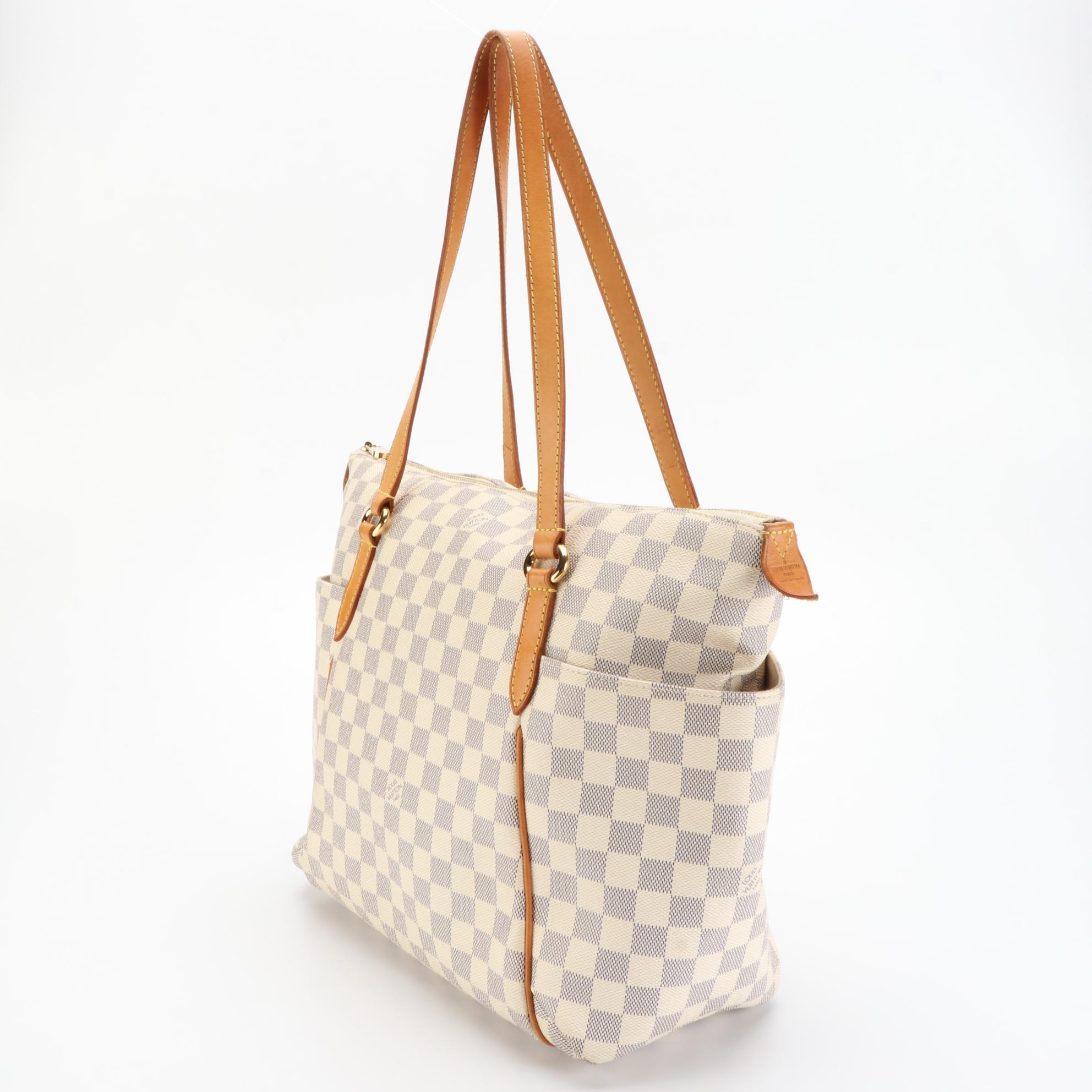 Louis Vuitton Totally MM Tote in Damier Azure Canvas