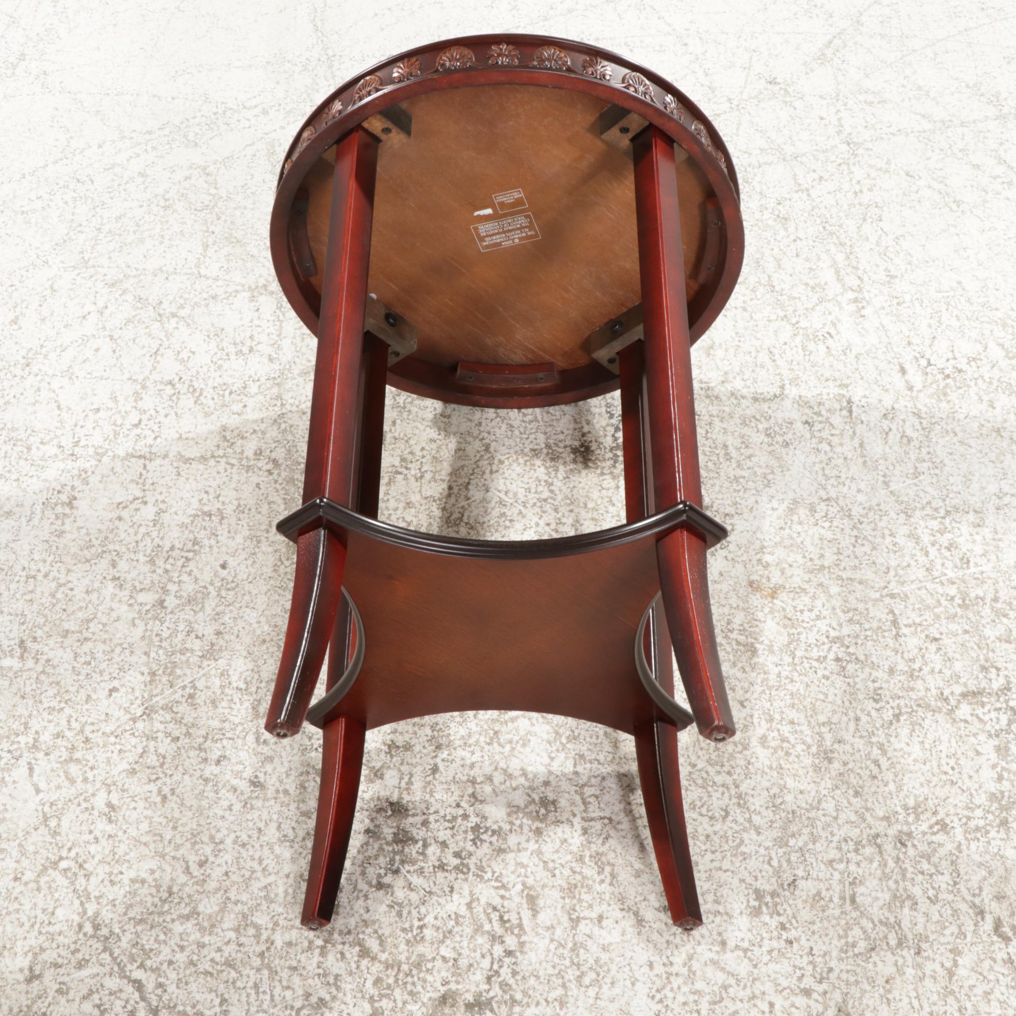 The Bombay Company Mahogany-Stained Tiered Side Table