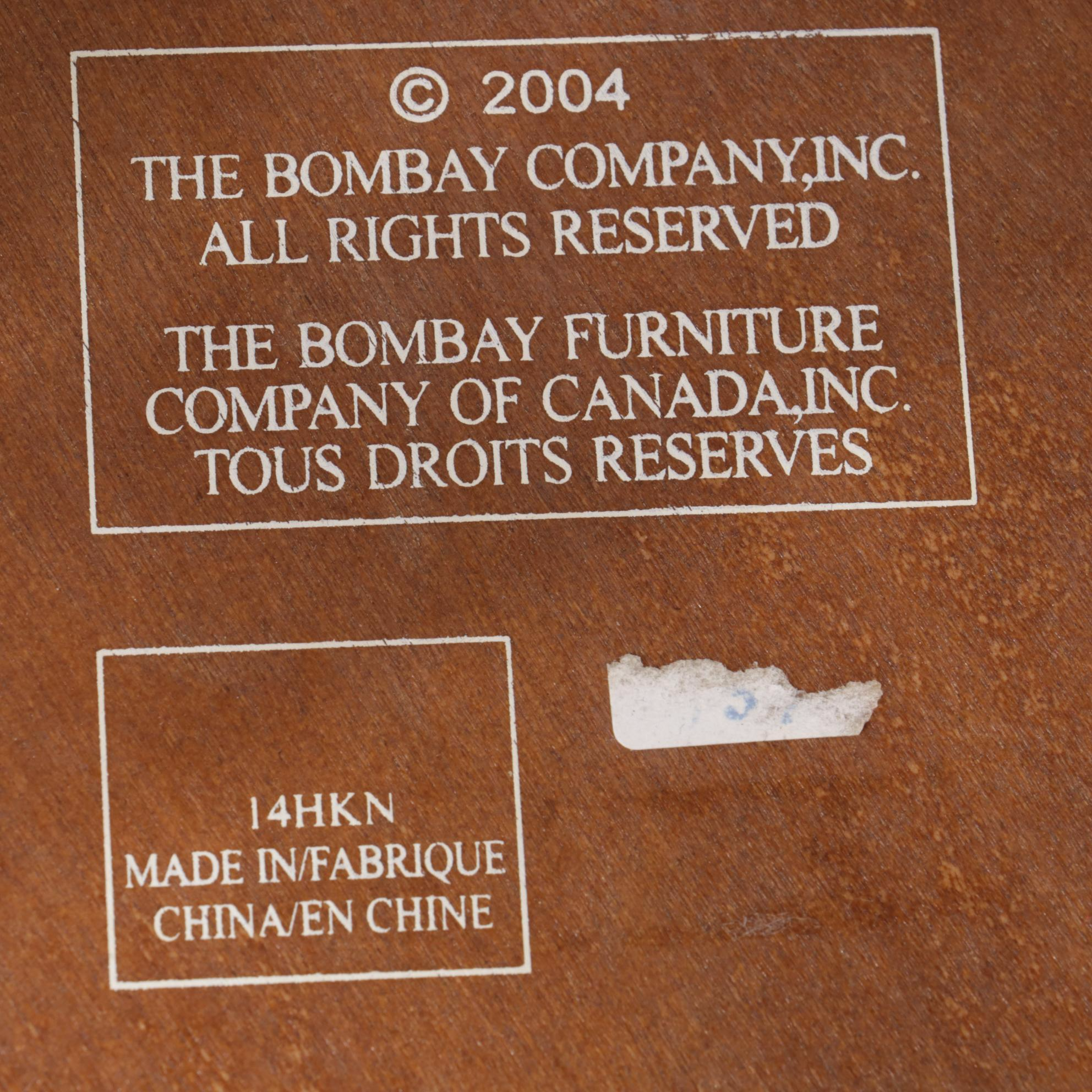 The Bombay Company Mahogany-Stained Tiered Side Table