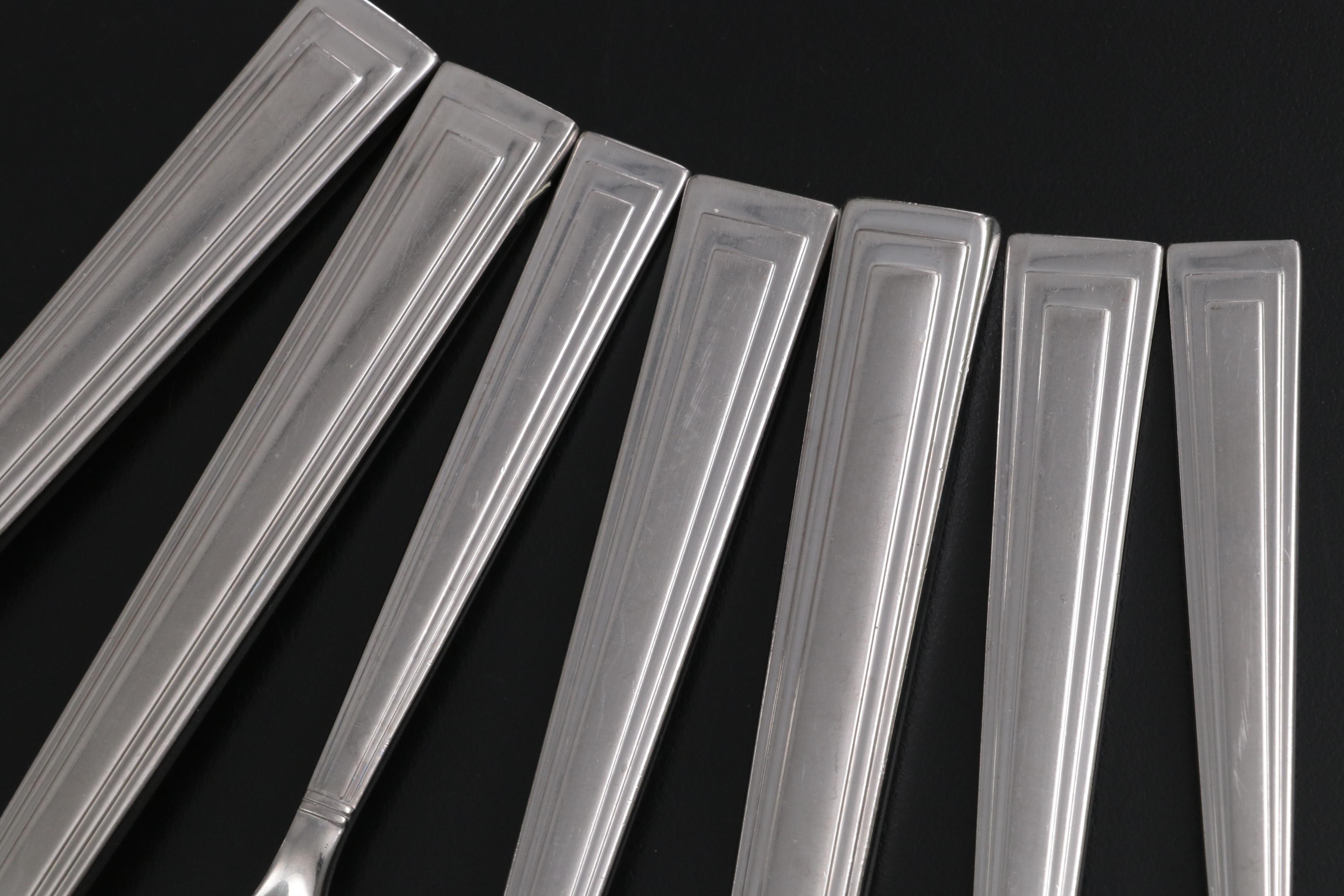 Christofle "Folio" Stainless Steel Flatware and Serving Utensils