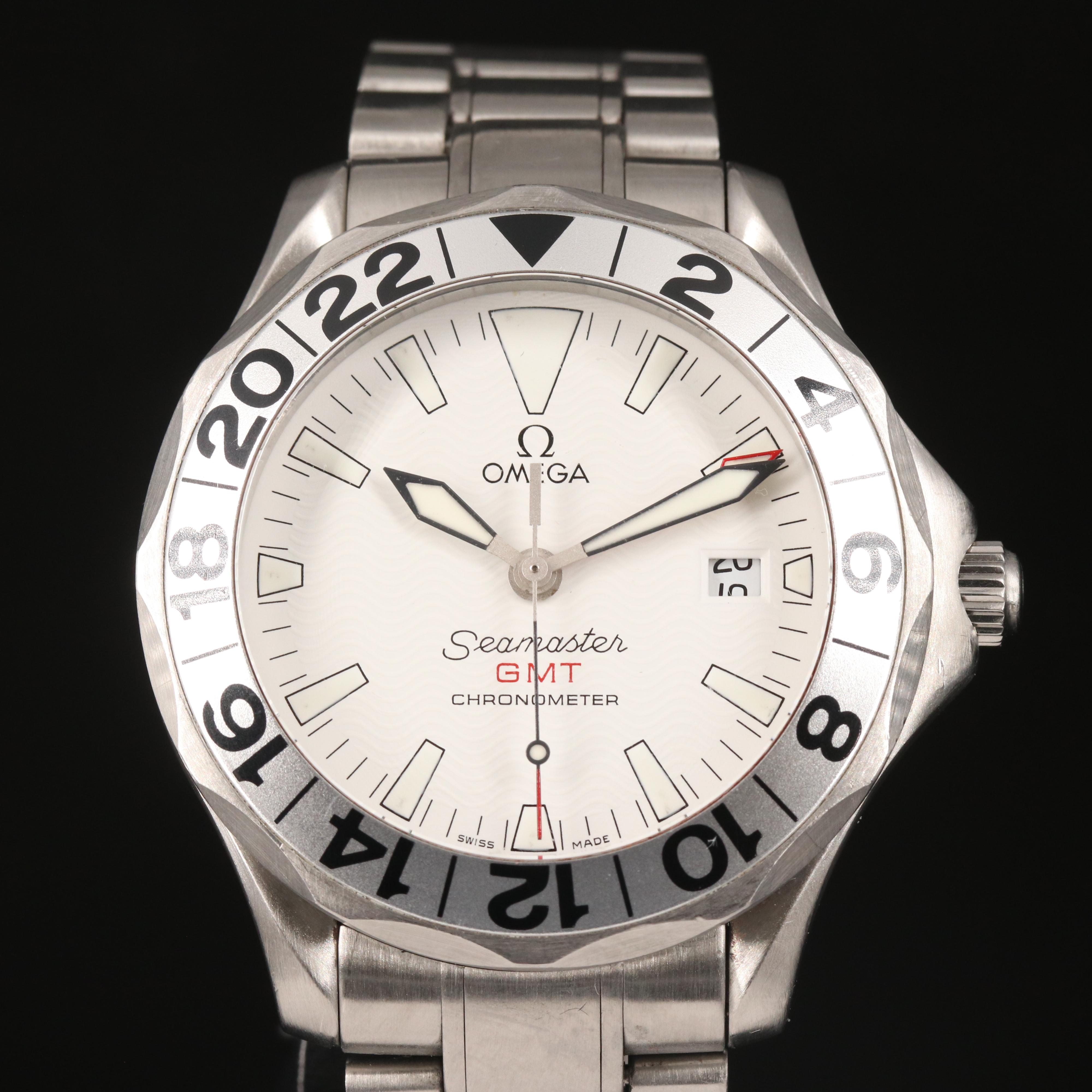 2006 Omega Seamaster GMT Stainless Steel Watch