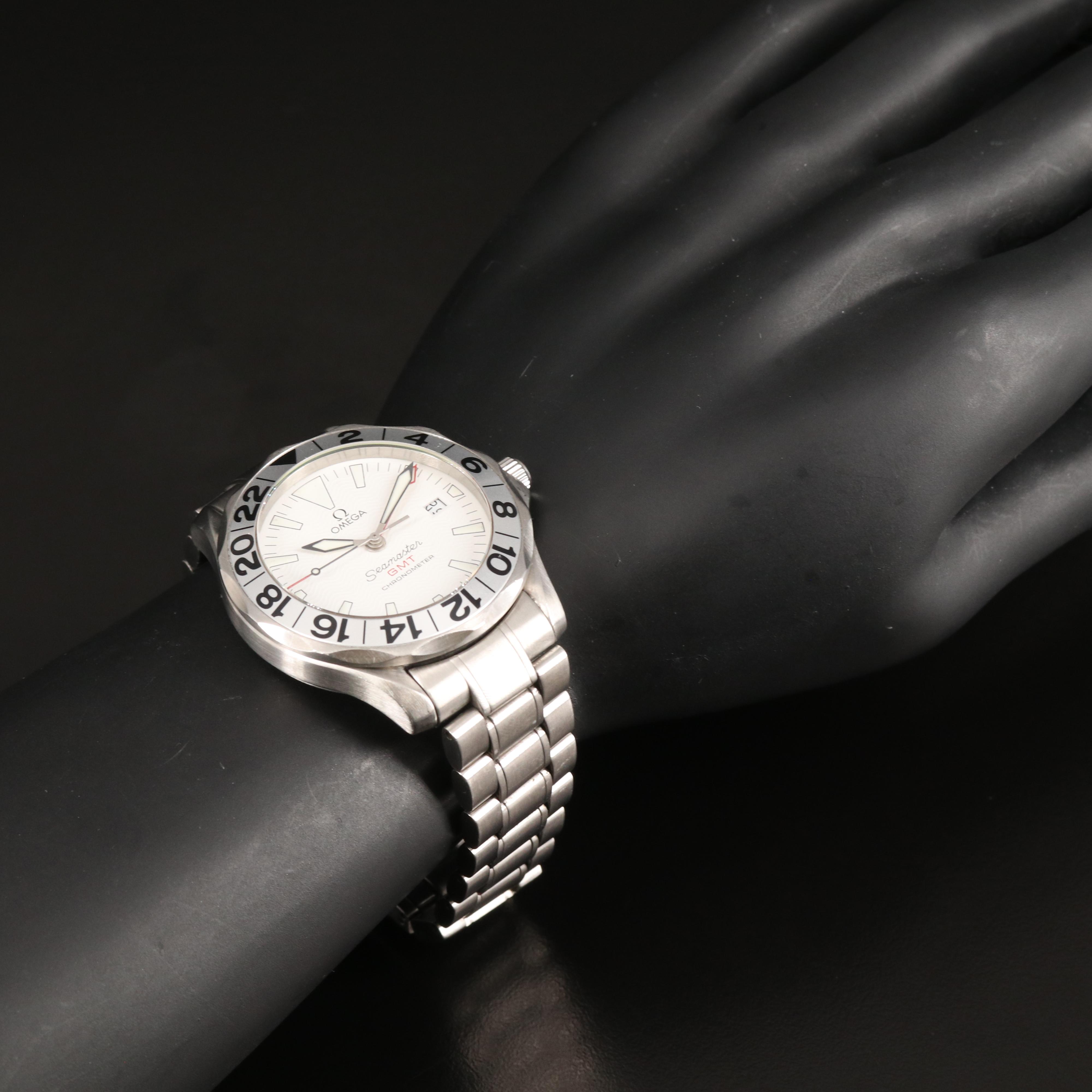 2006 Omega Seamaster GMT Stainless Steel Watch