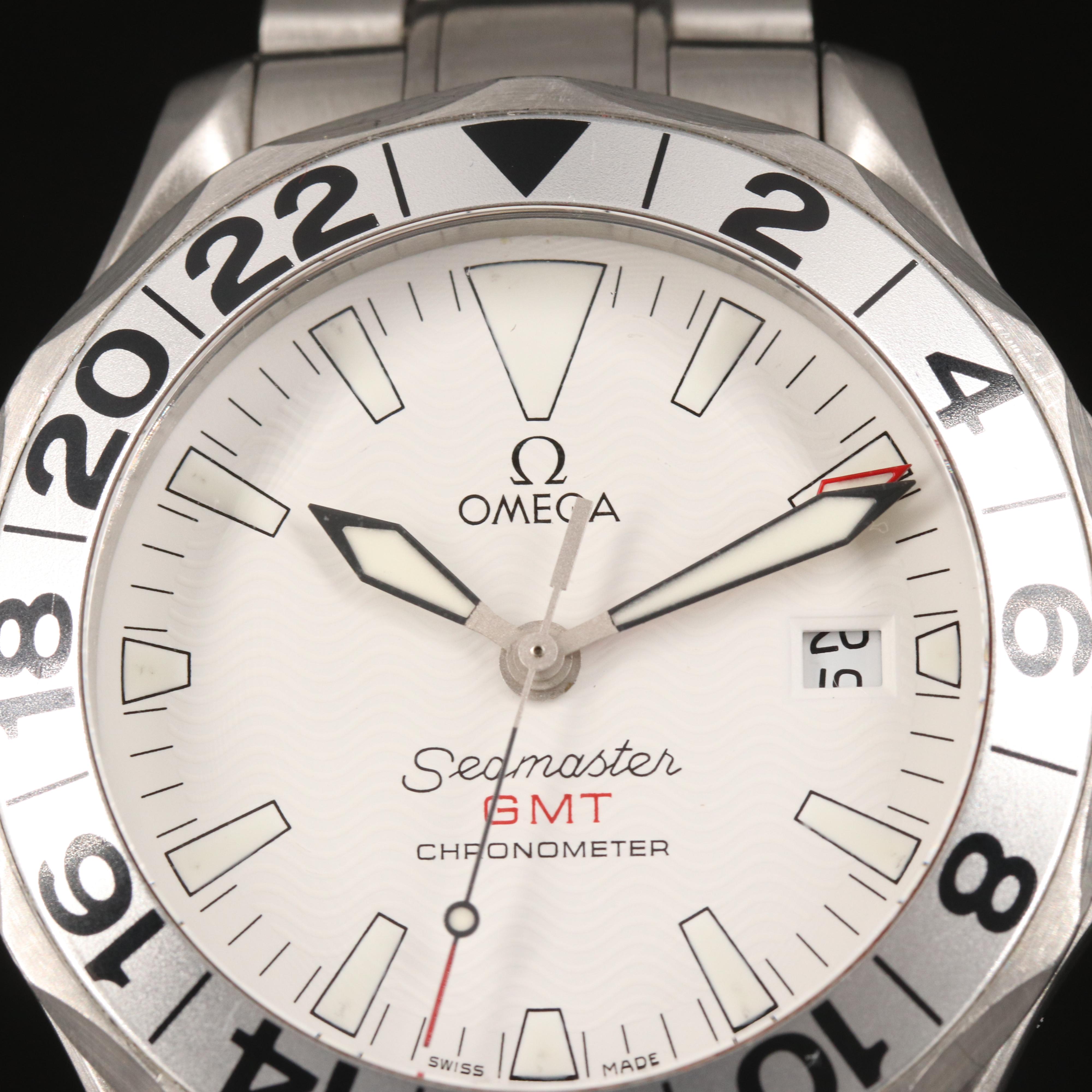 2006 Omega Seamaster GMT Stainless Steel Watch