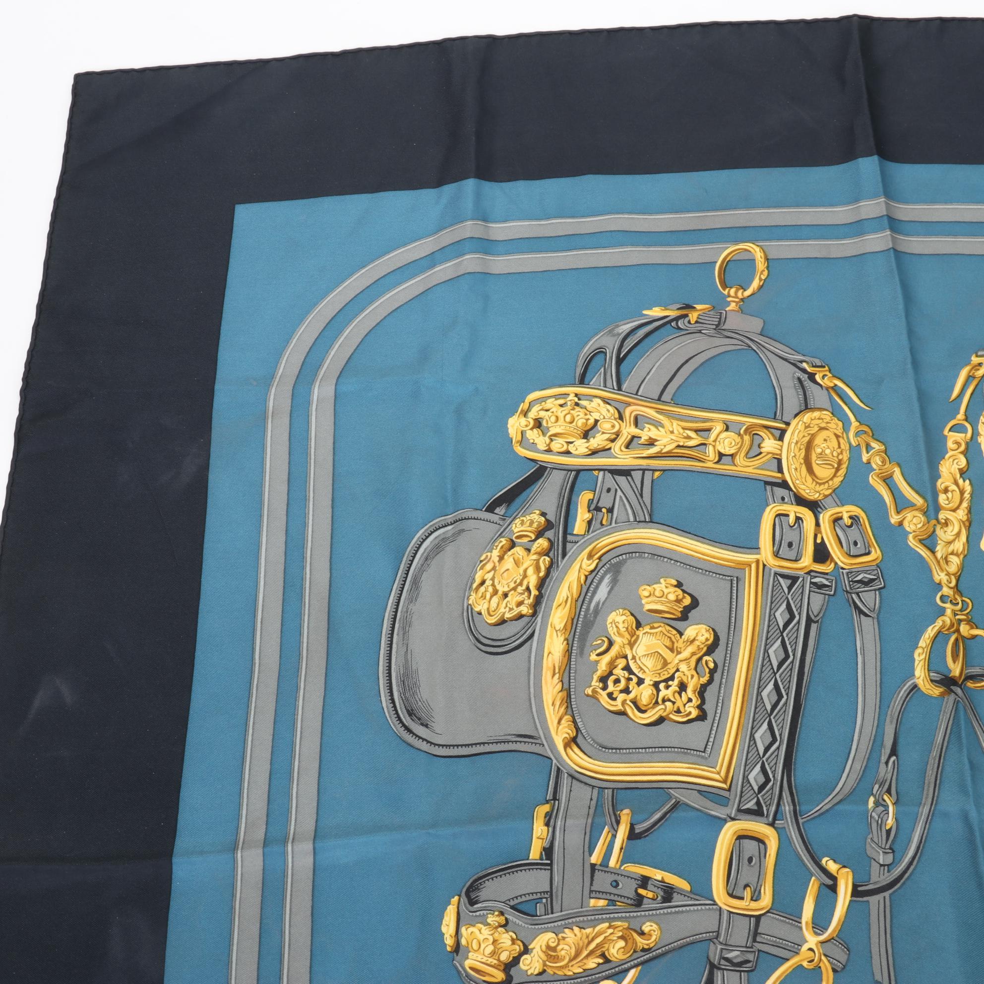 Hermès Early Issue ''Brides de Gala'' Scarf 90 in Silk Twill