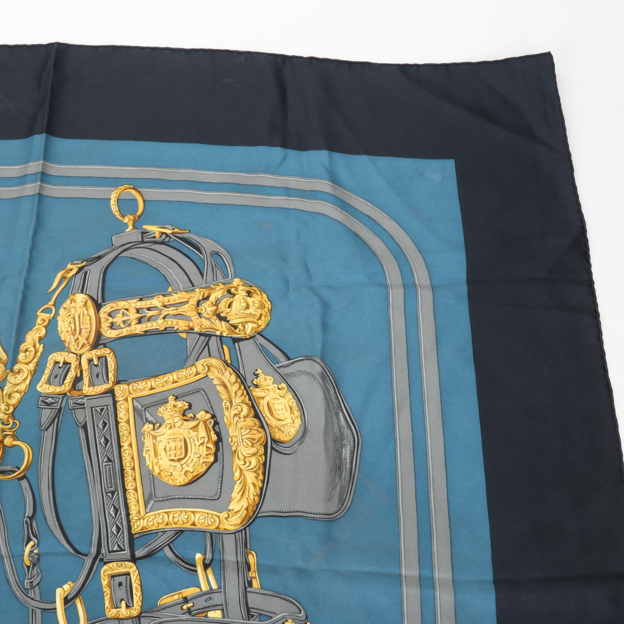 Hermès Early Issue ''Brides de Gala'' Scarf 90 in Silk Twill