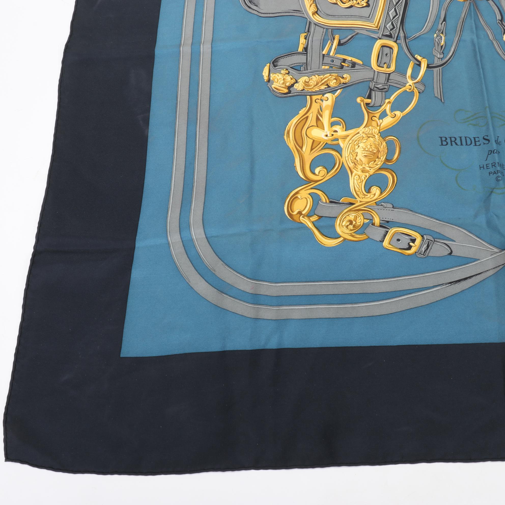 Hermès Early Issue ''Brides de Gala'' Scarf 90 in Silk Twill