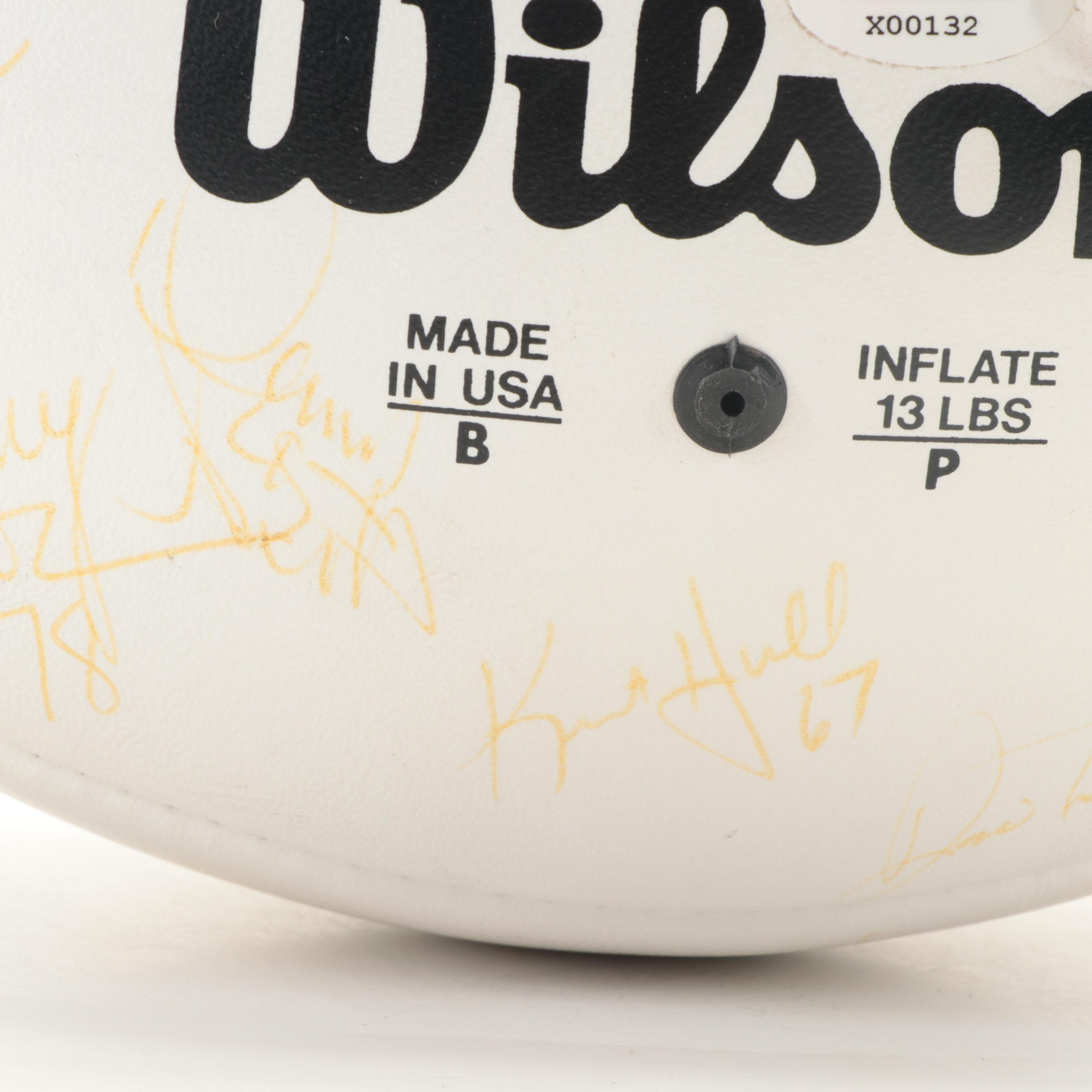 28 Signed Official NFL 1990 Pro Bowl Football With Long, Dickerson, Smith, More