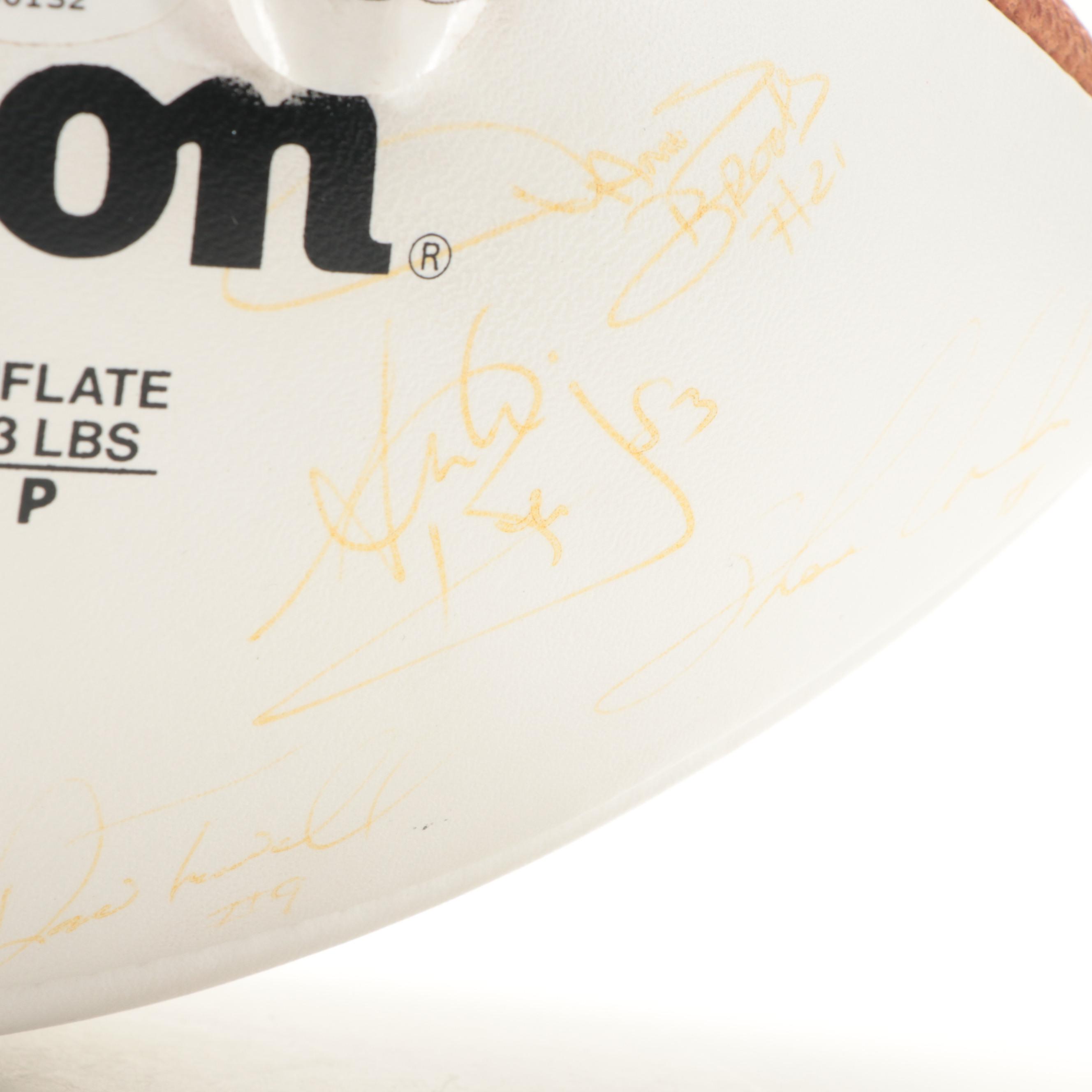 28 Signed Official NFL 1990 Pro Bowl Football With Long, Dickerson, Smith, More