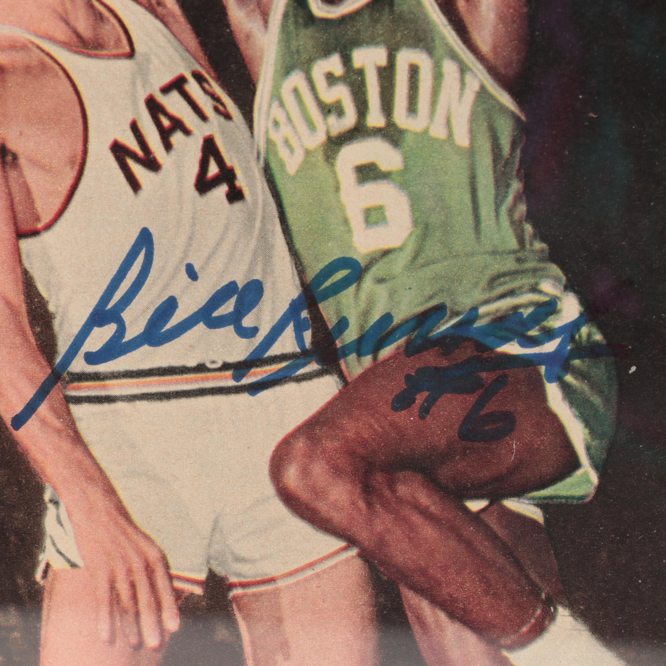 Celtics Bill Russell HOFer Signed Framed Photograph