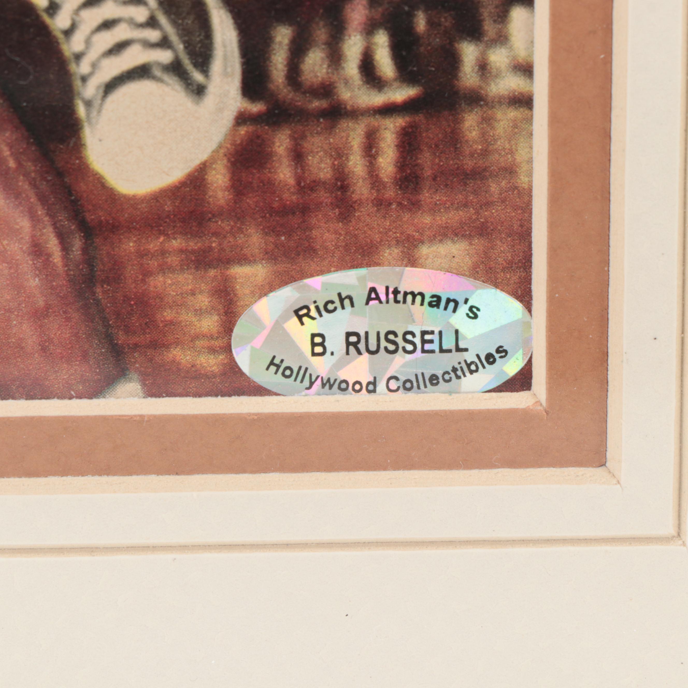 Celtics Bill Russell HOFer Signed Framed Photograph