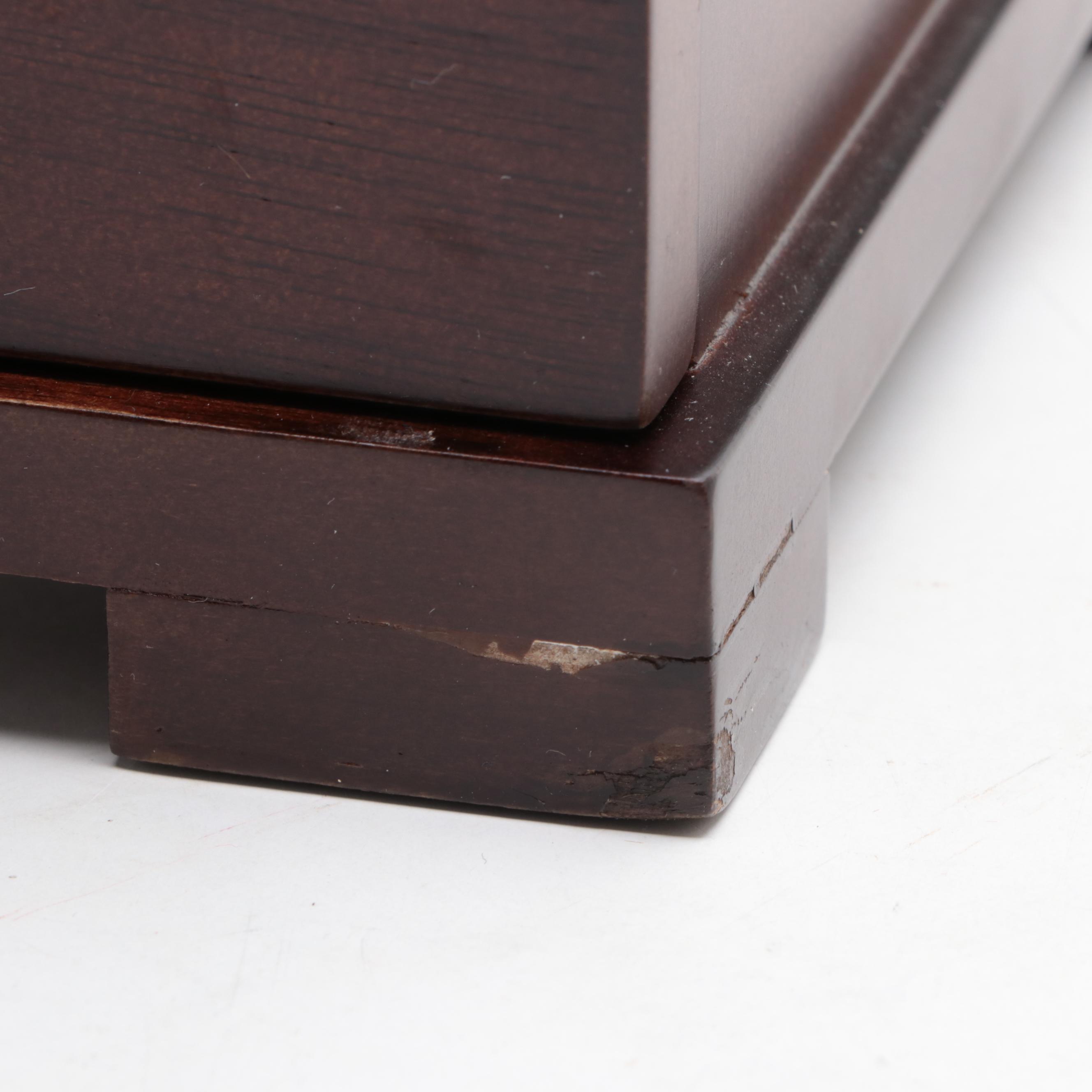 Mele & Co. with Other Walnut and Cherry Finish Jewelry Boxes