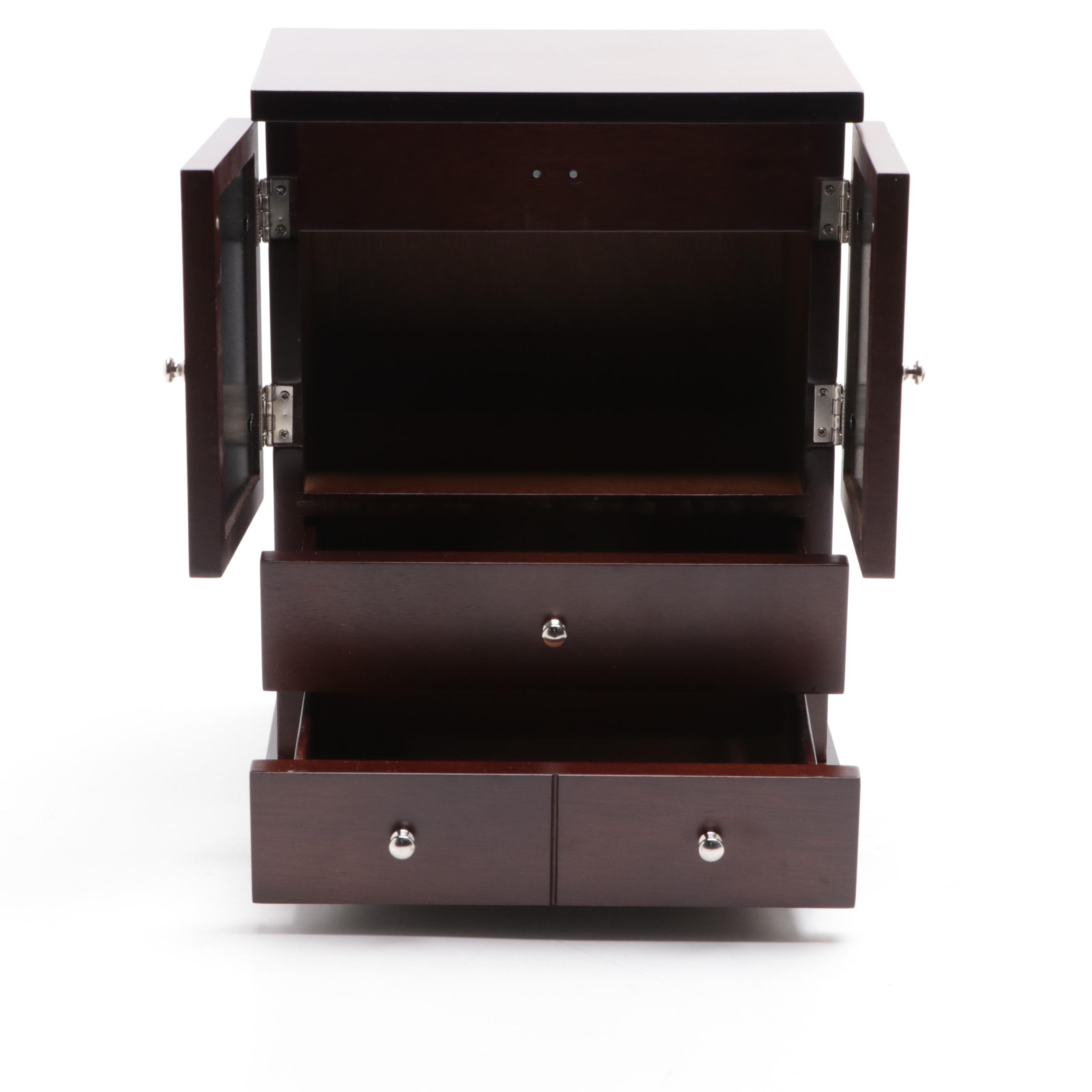 Mele & Co. with Other Walnut and Cherry Finish Jewelry Boxes