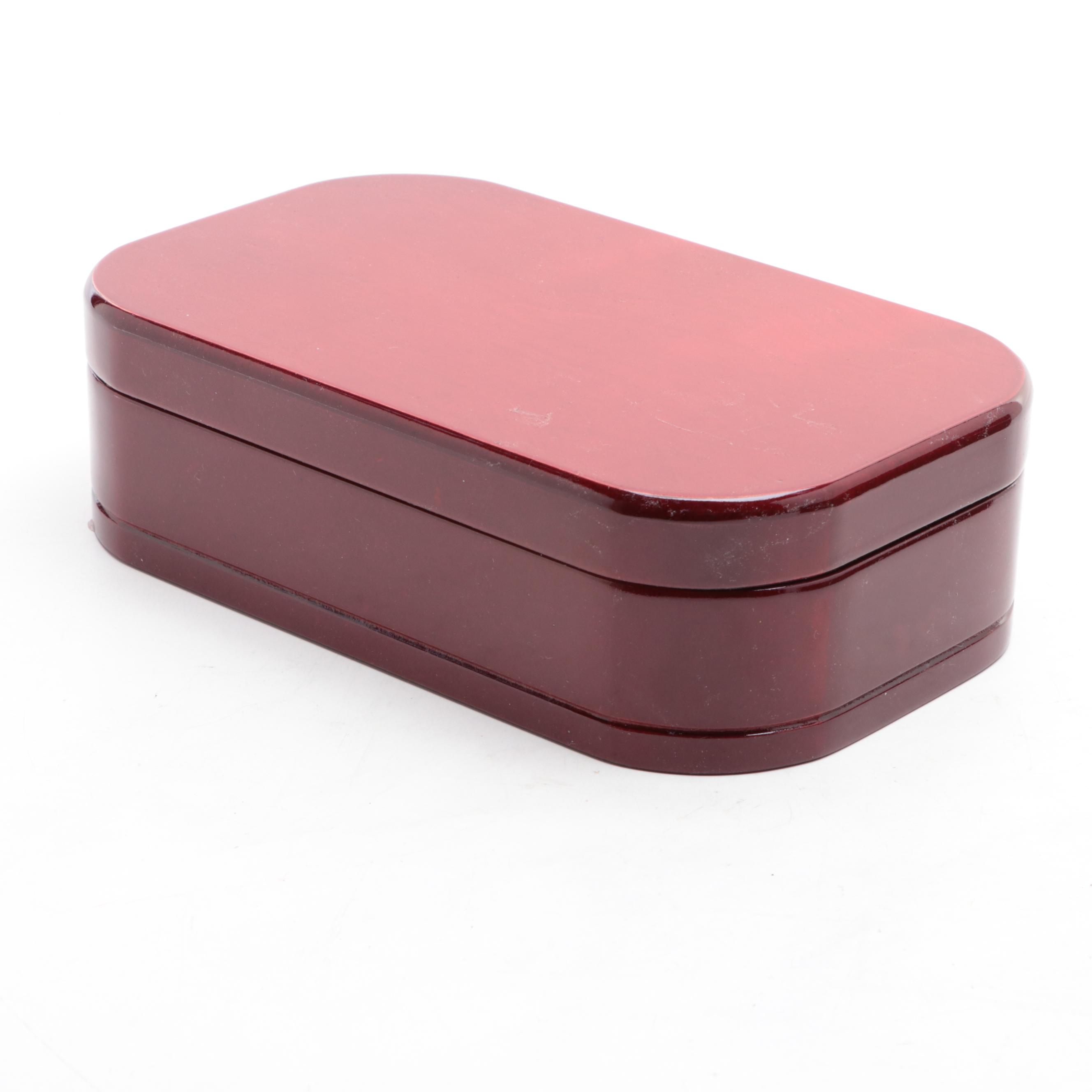 Mele & Co. with Other Walnut and Cherry Finish Jewelry Boxes