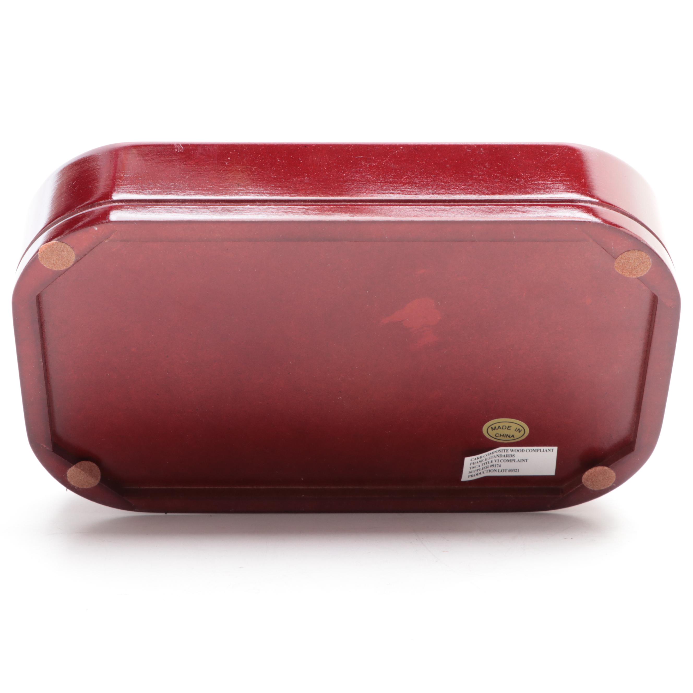 Mele & Co. with Other Walnut and Cherry Finish Jewelry Boxes