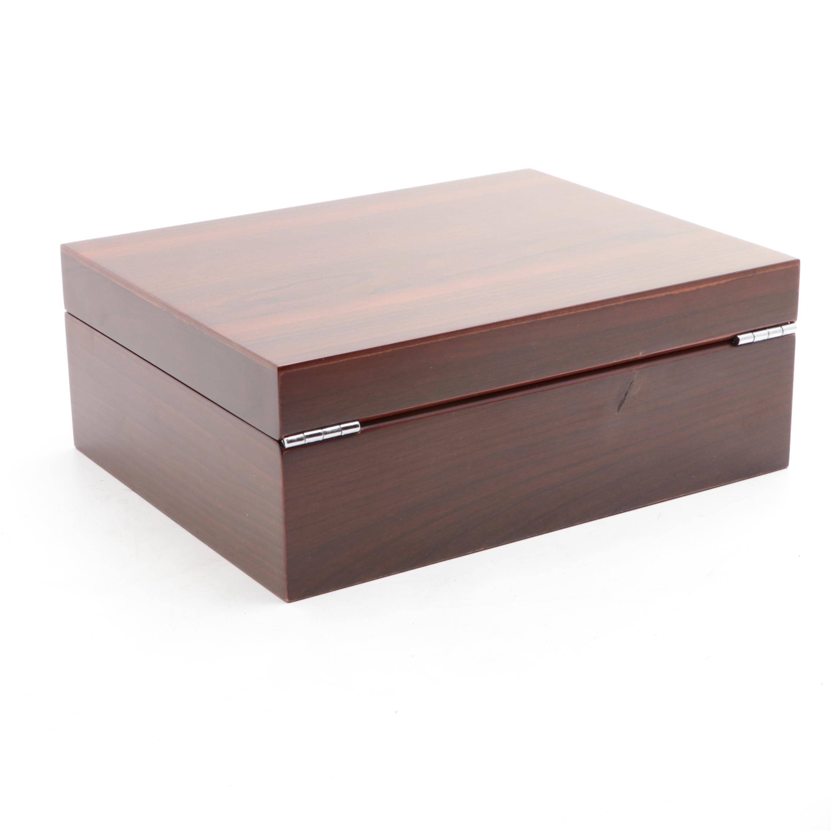 Mele & Co. with Other Walnut and Cherry Finish Jewelry Boxes