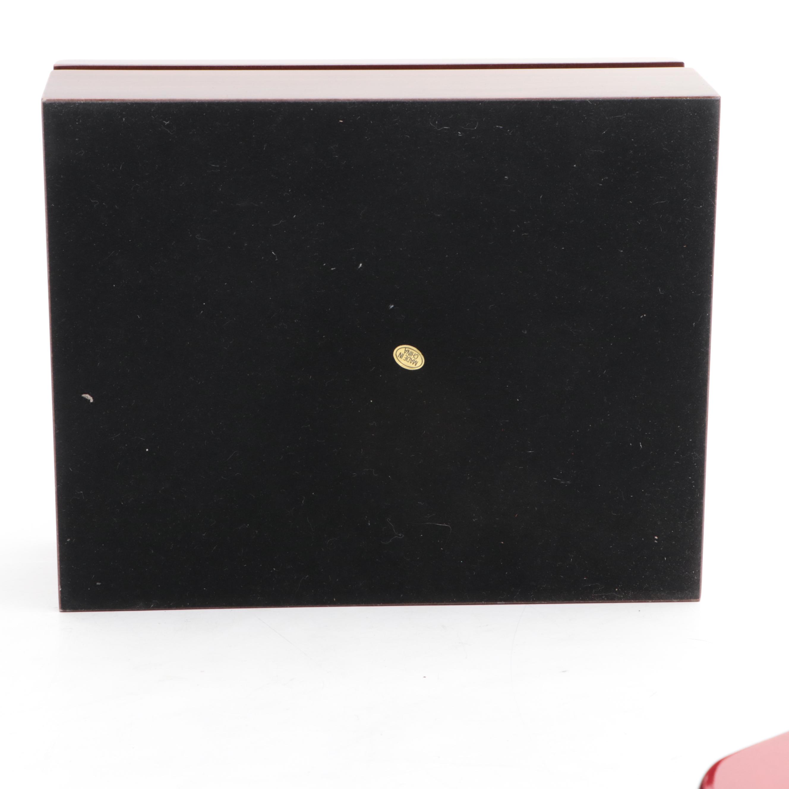 Mele & Co. with Other Walnut and Cherry Finish Jewelry Boxes