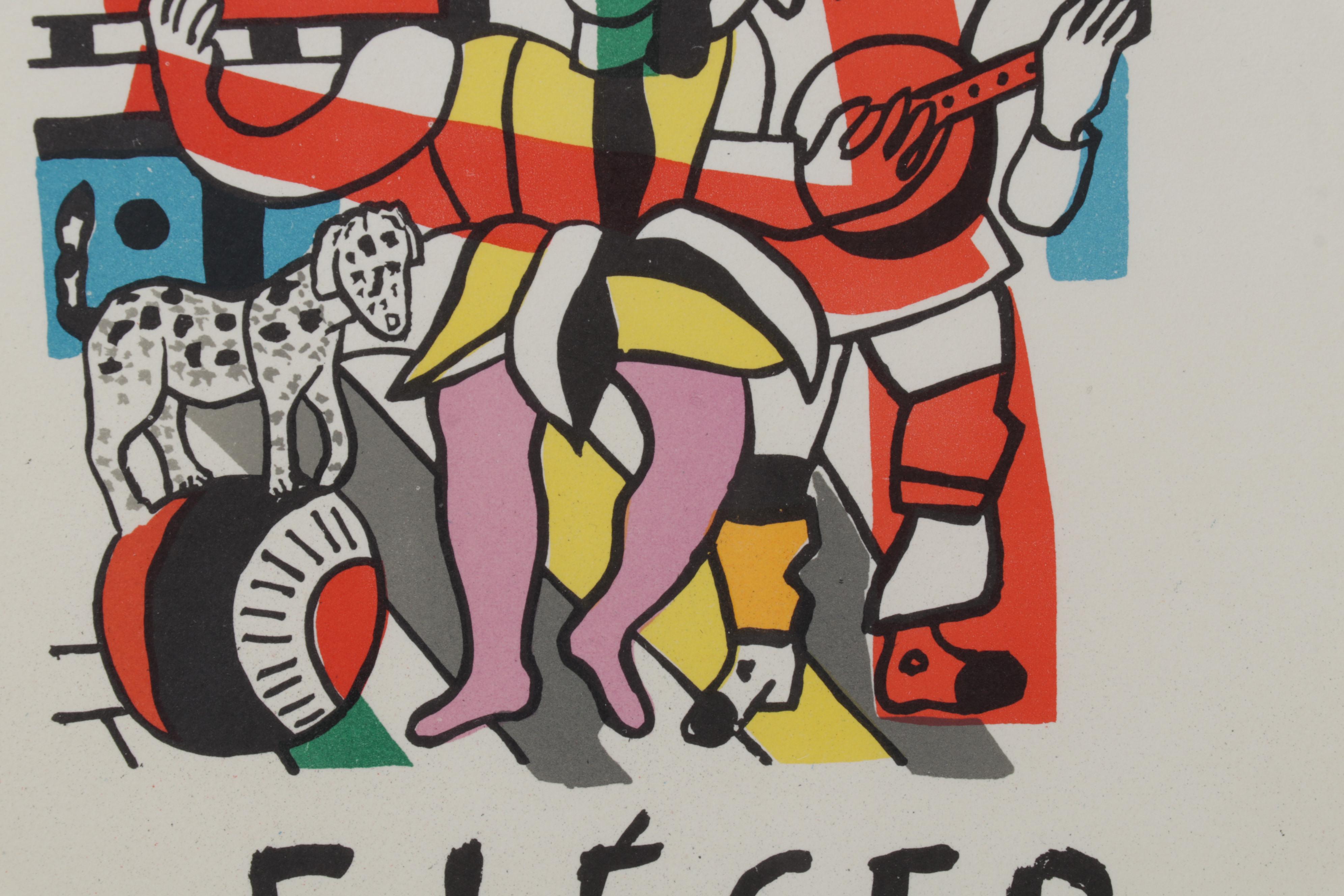 Color Lithograph After Fernand Léger "Oeuvres récentes," 1959