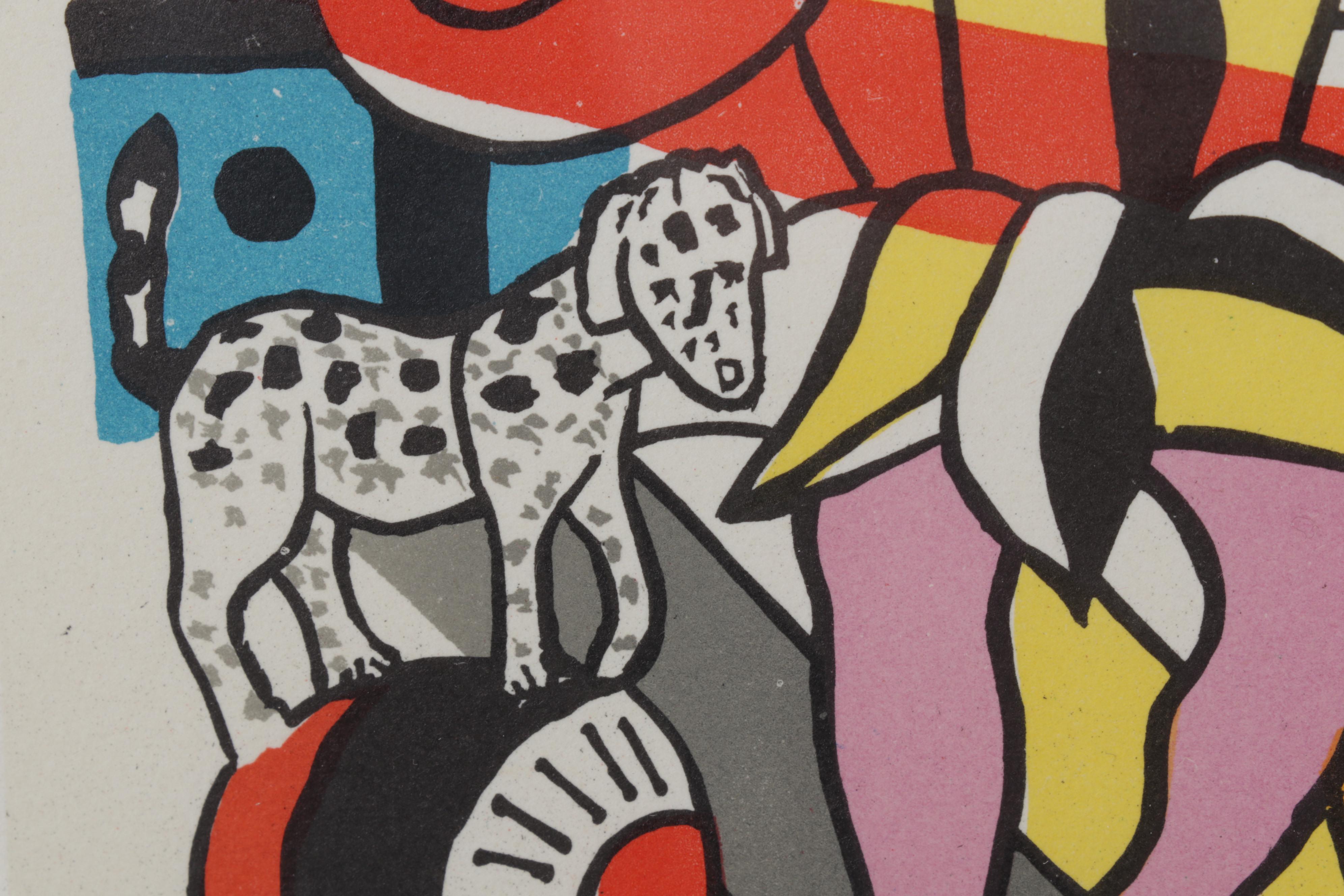 Color Lithograph After Fernand Léger "Oeuvres récentes," 1959