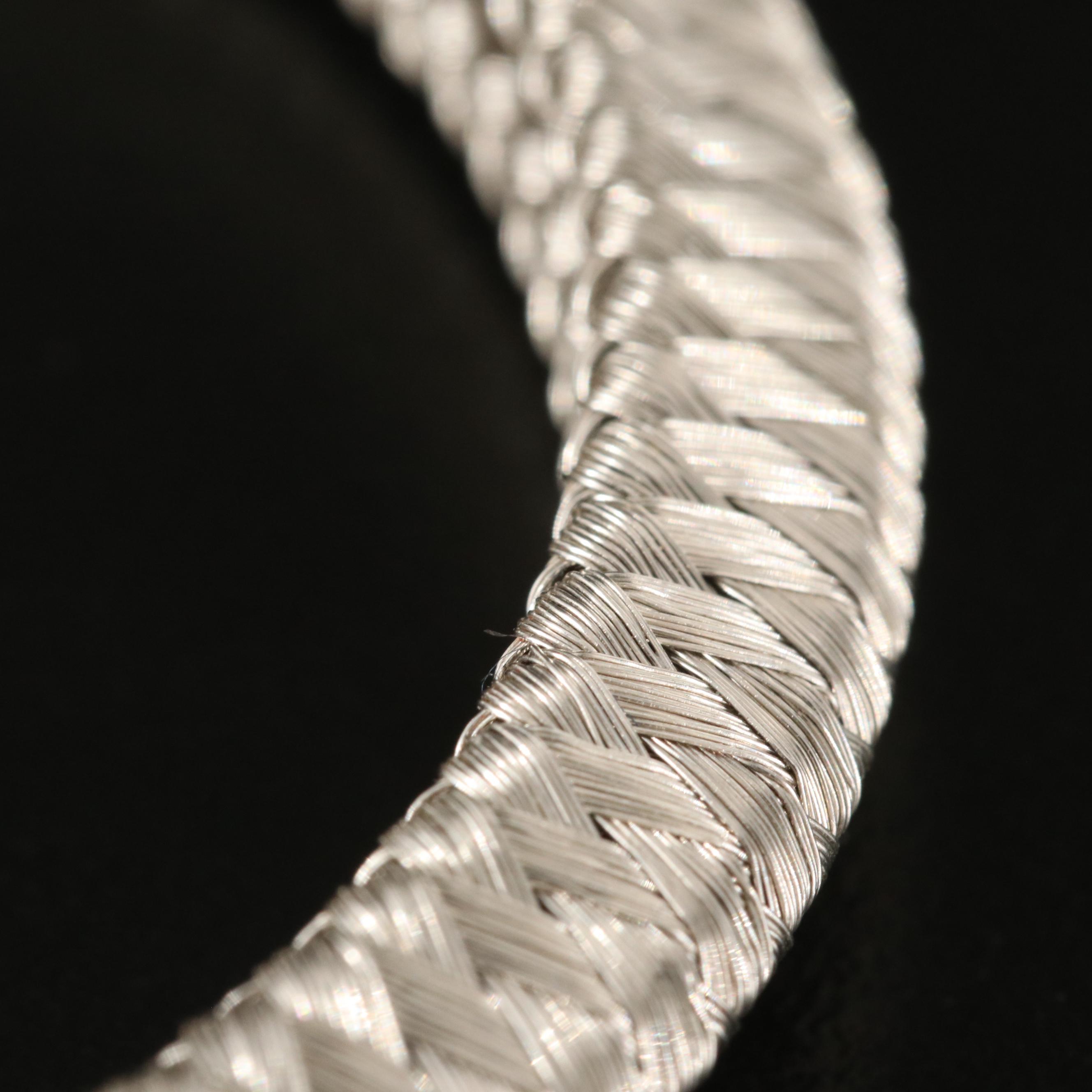 Roberto Coin "Primavera" 18K 0.69 CTW Diamond Flex Knife-Edge Bracelet