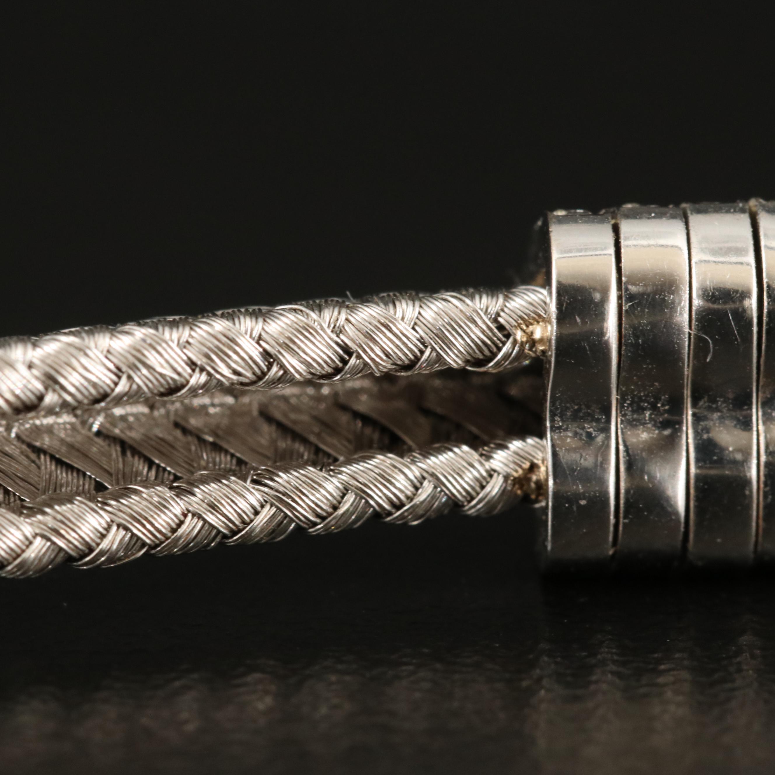 Roberto Coin "Primavera" 18K 0.69 CTW Diamond Flex Knife-Edge Bracelet