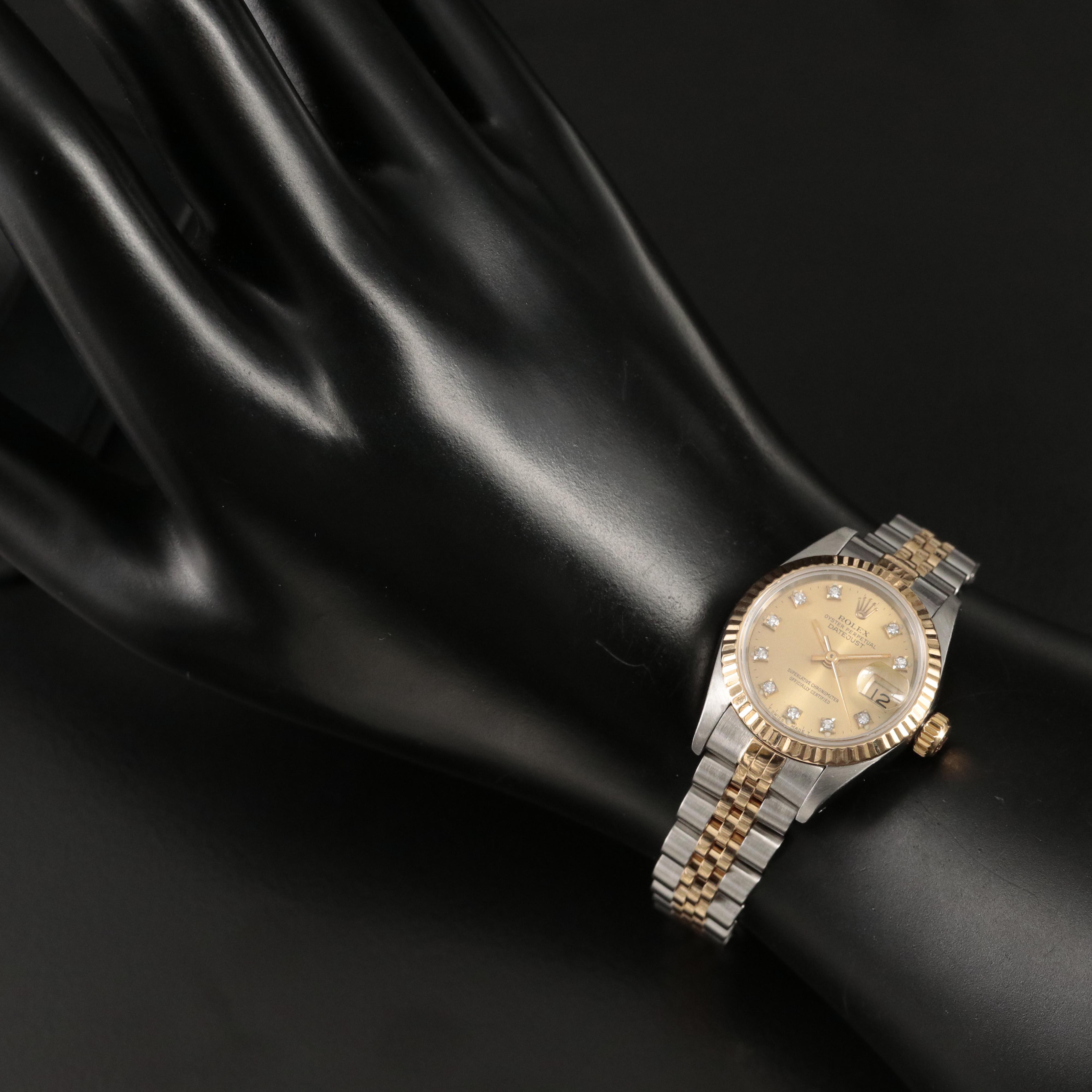 1991 Rolex Diamond Dial Datejust Watch