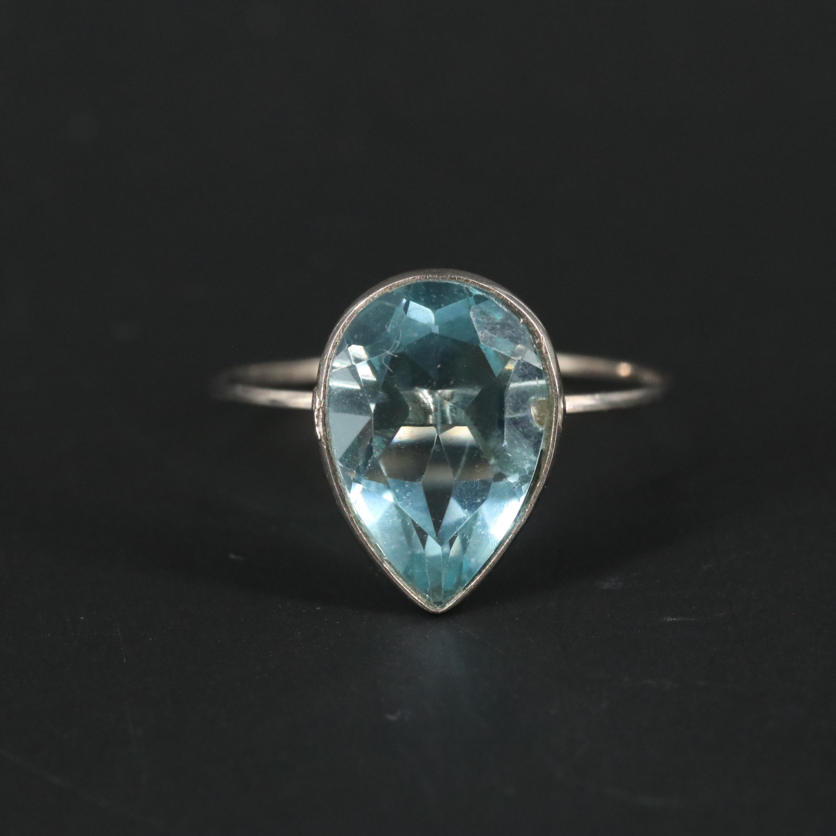 10K Blue Topaz Ring