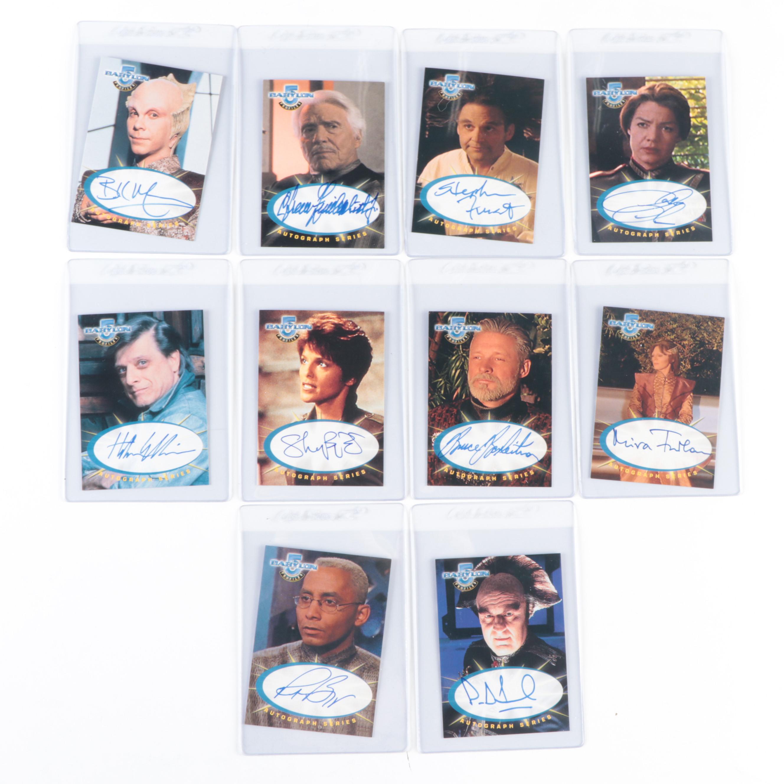 Fleer, Skybox "Babylon 5" Cast and Crew Signed Trading Cards, Late 20th Century