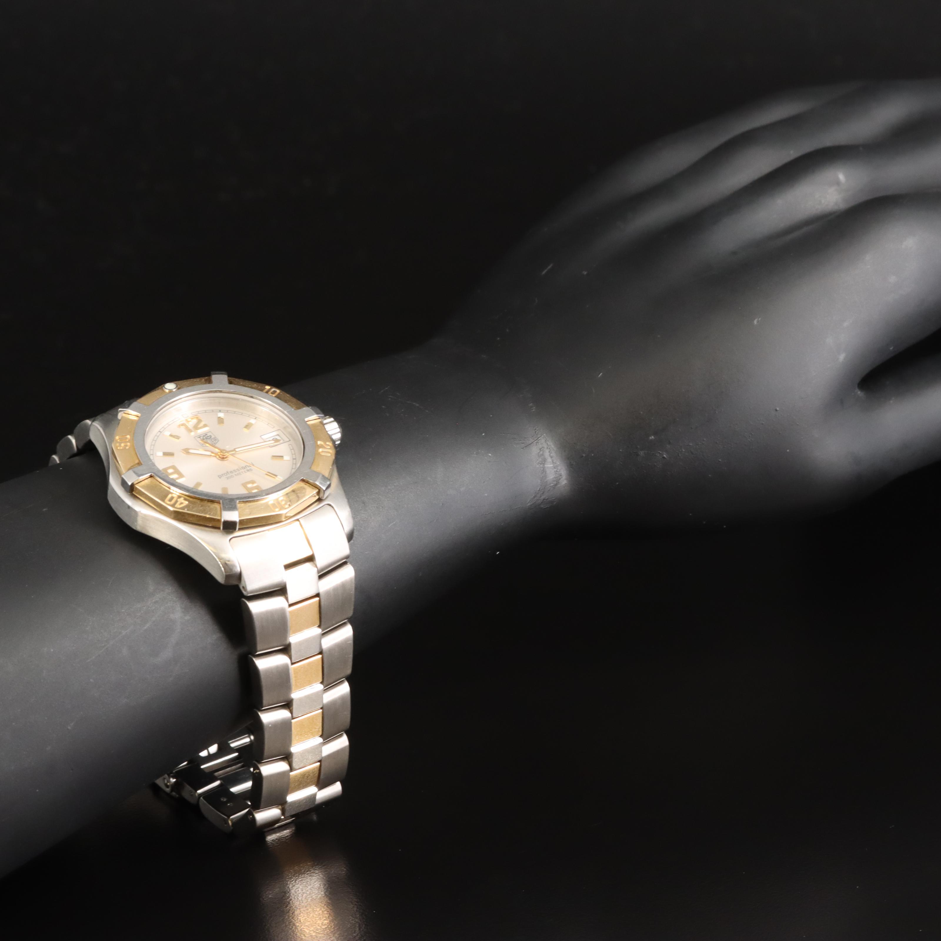 18K and Stainless Steel TAG Heuer 200 Meters Quartz Watch