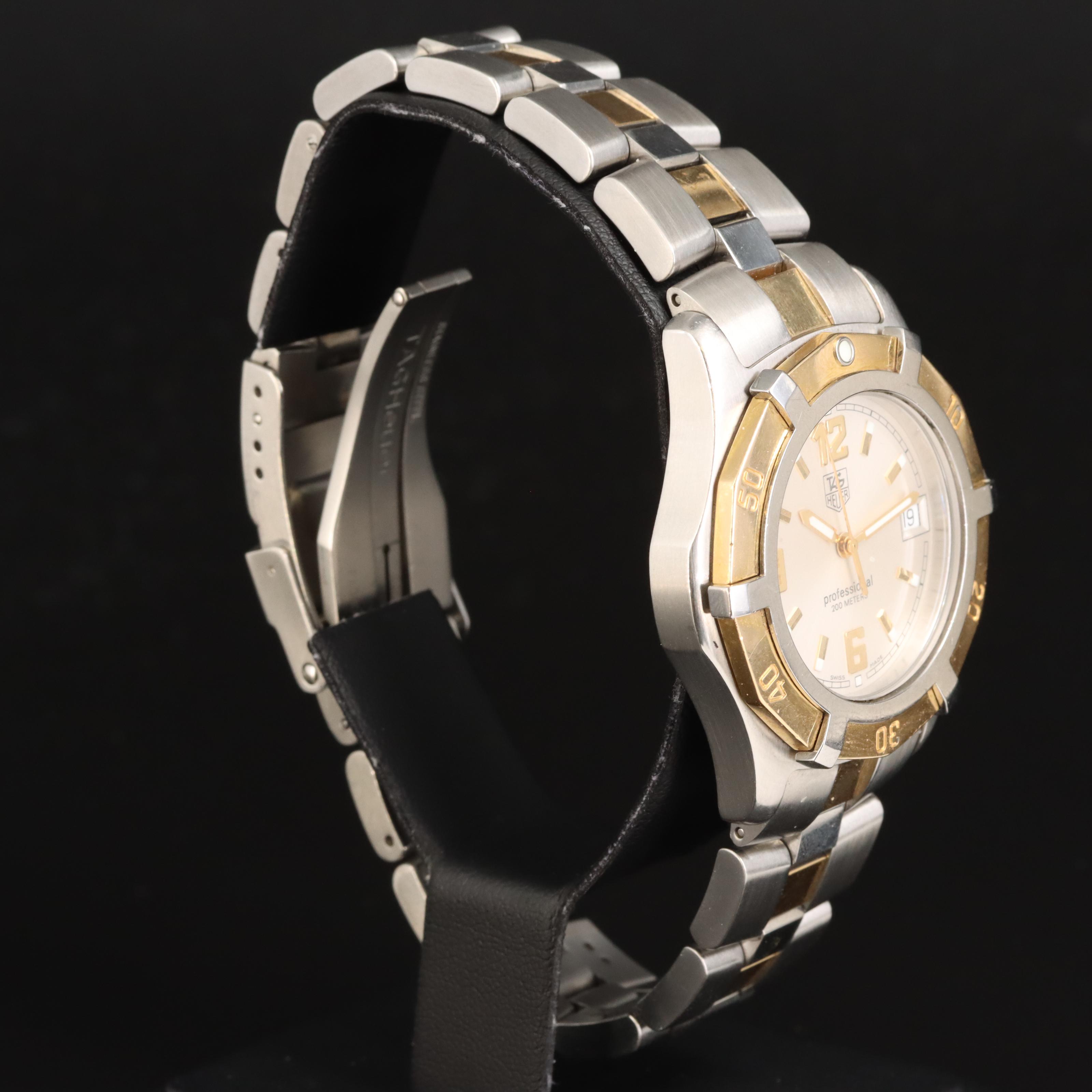 18K and Stainless Steel TAG Heuer 200 Meters Quartz Watch