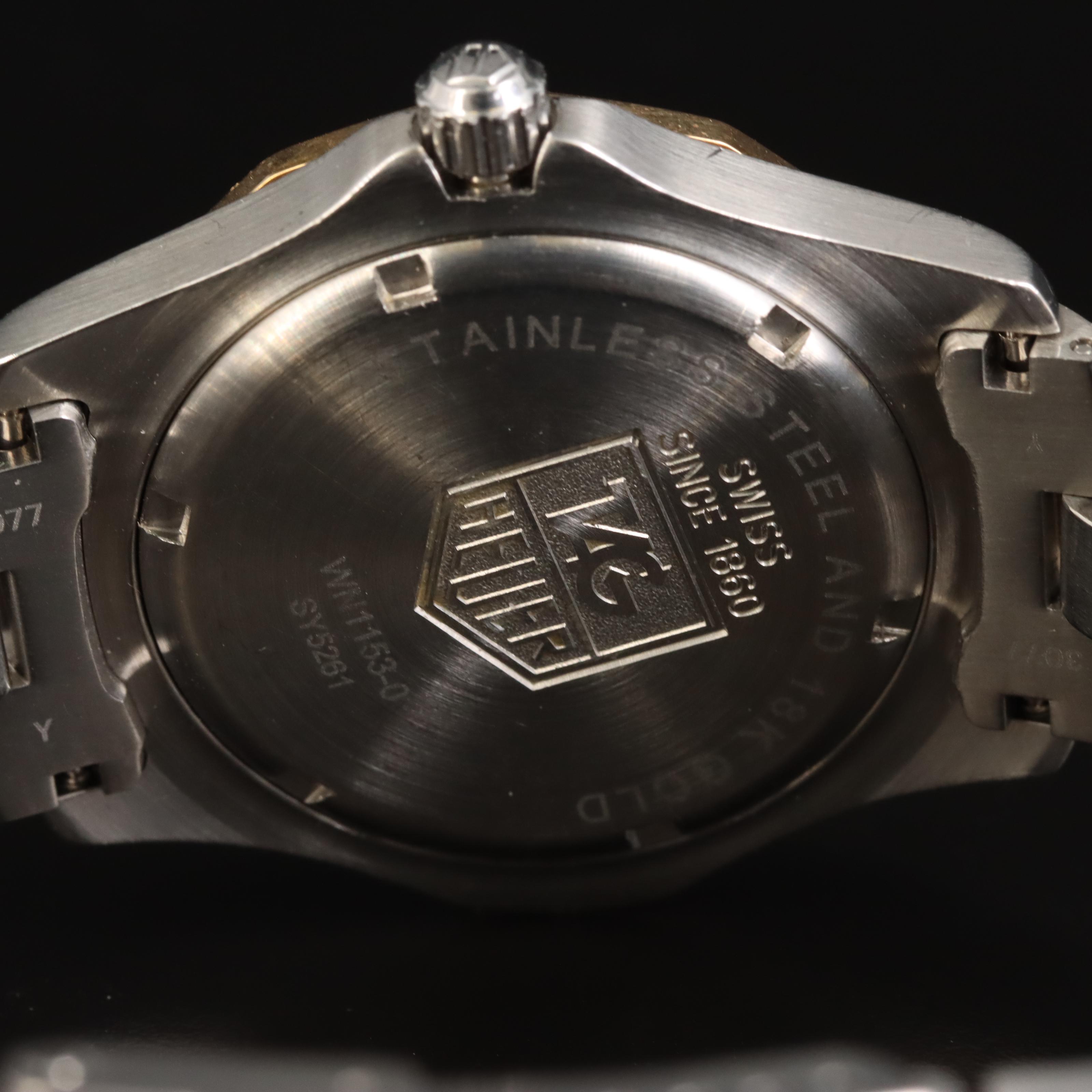 18K and Stainless Steel TAG Heuer 200 Meters Quartz Watch