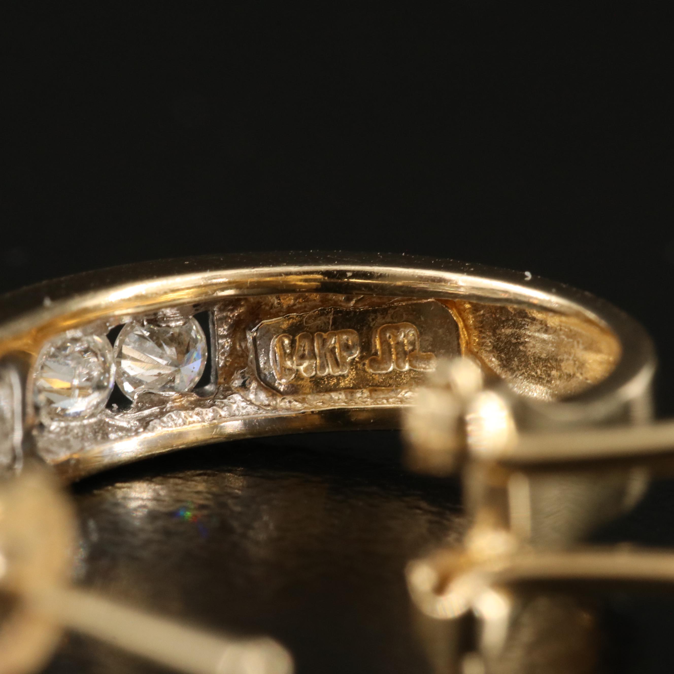 14K 1.00 CTW Diamond JHoop Earrings