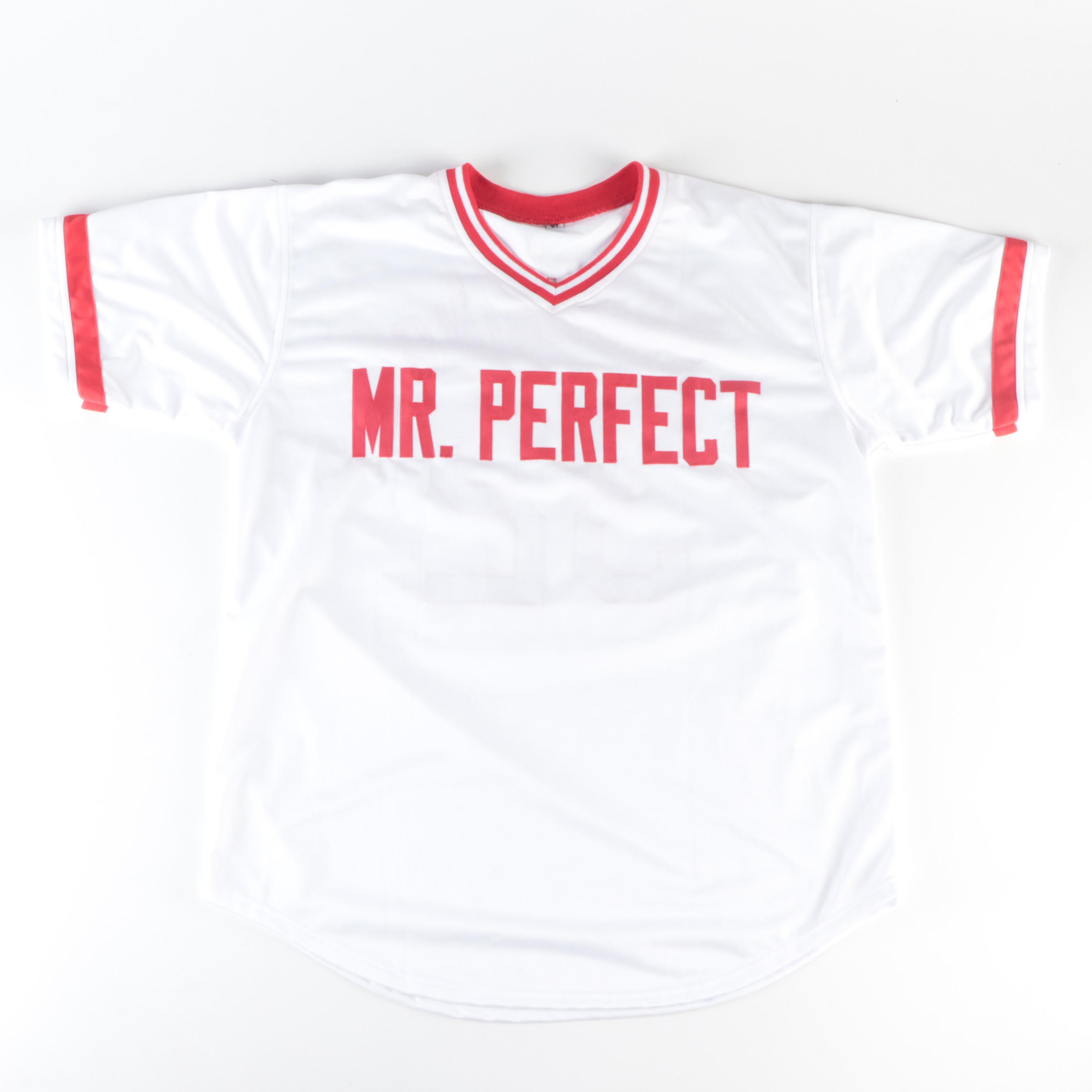Cincinnati Reds Tom Browning "Mr. Perfect" Signed Baseball Jersey