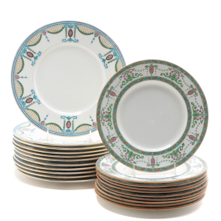 English Mintons Adams Style Porcelain Dinnerware