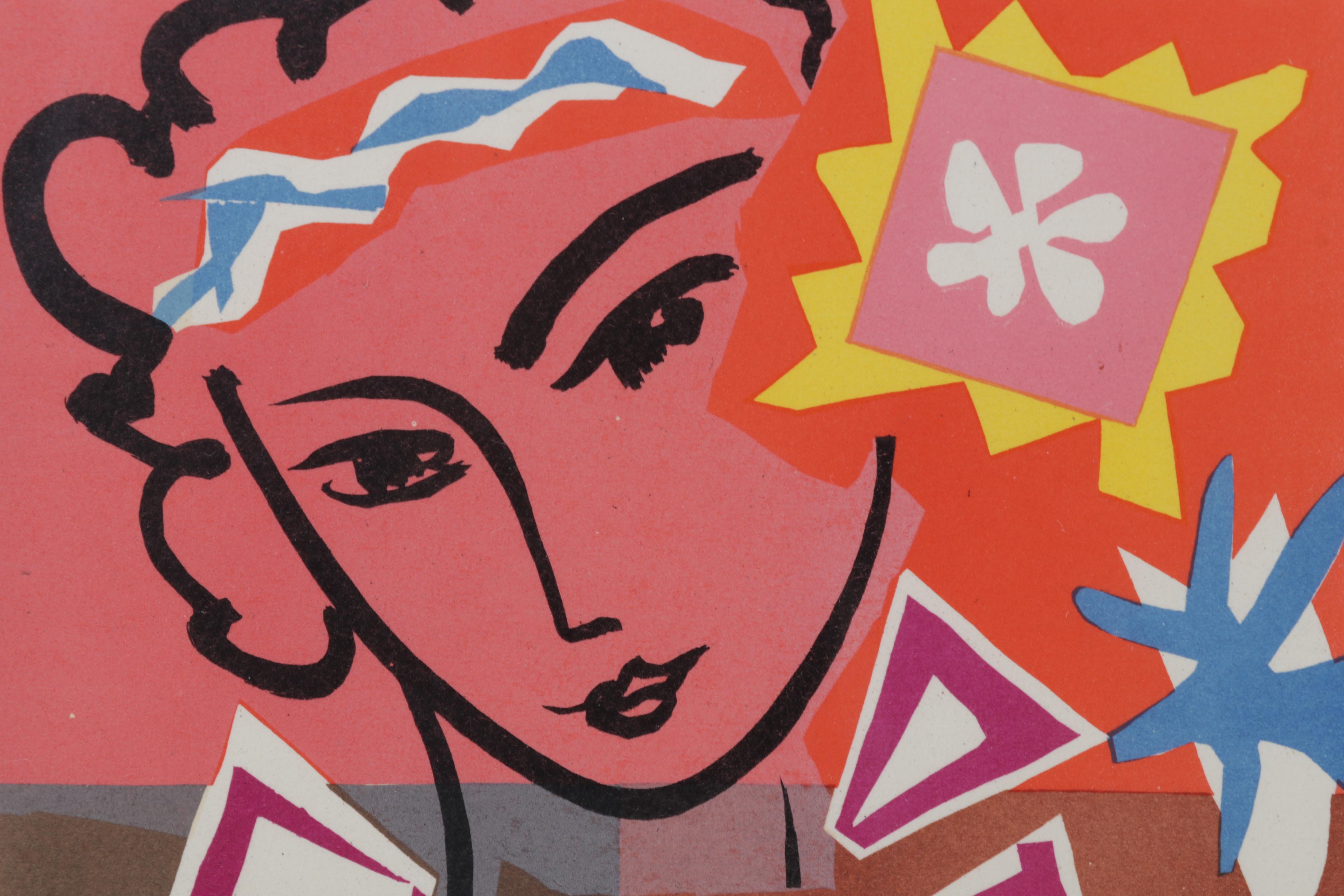 Color Lithograph After Henri Matisse From "Art in Posters," 1959