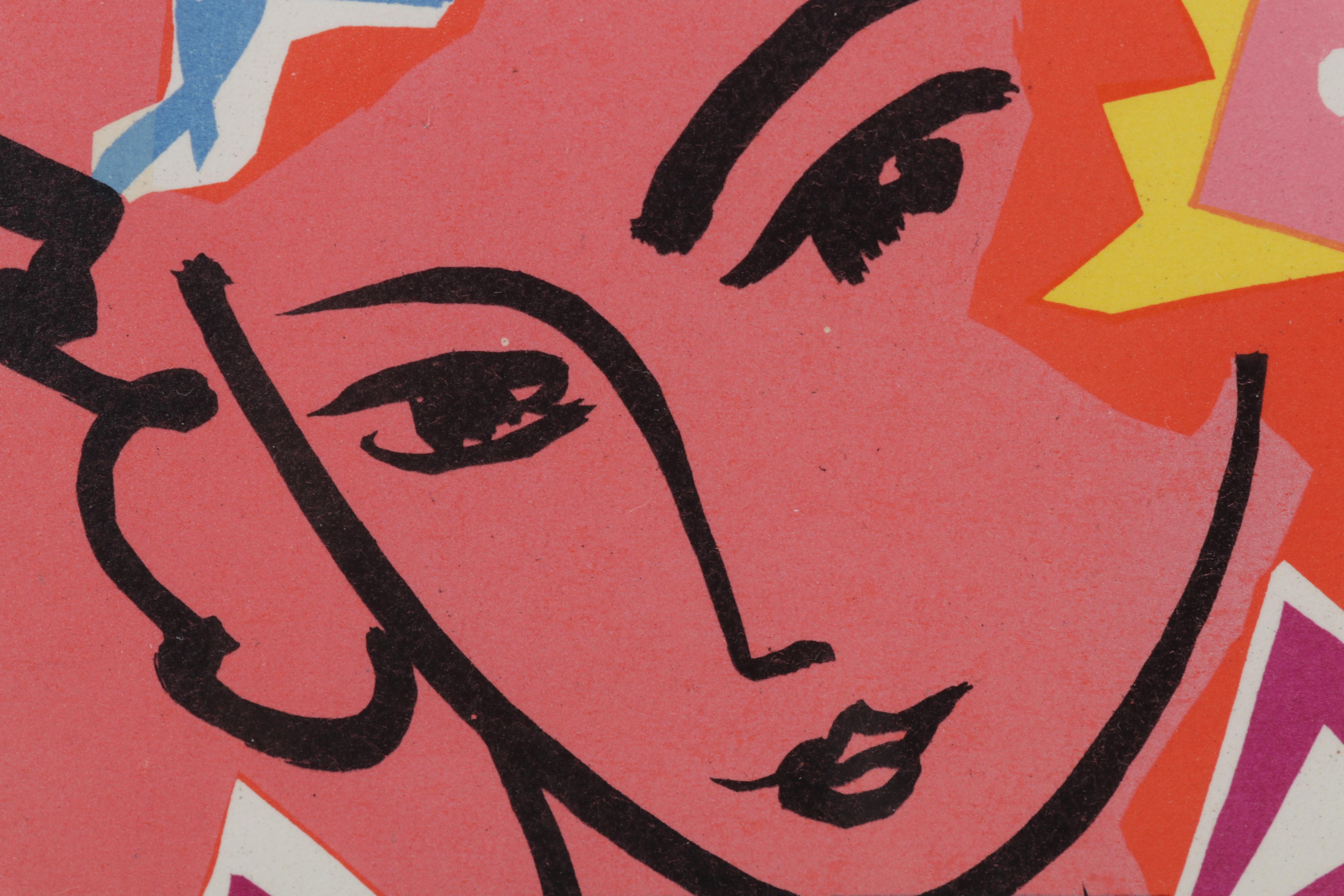 Color Lithograph After Henri Matisse From "Art in Posters," 1959