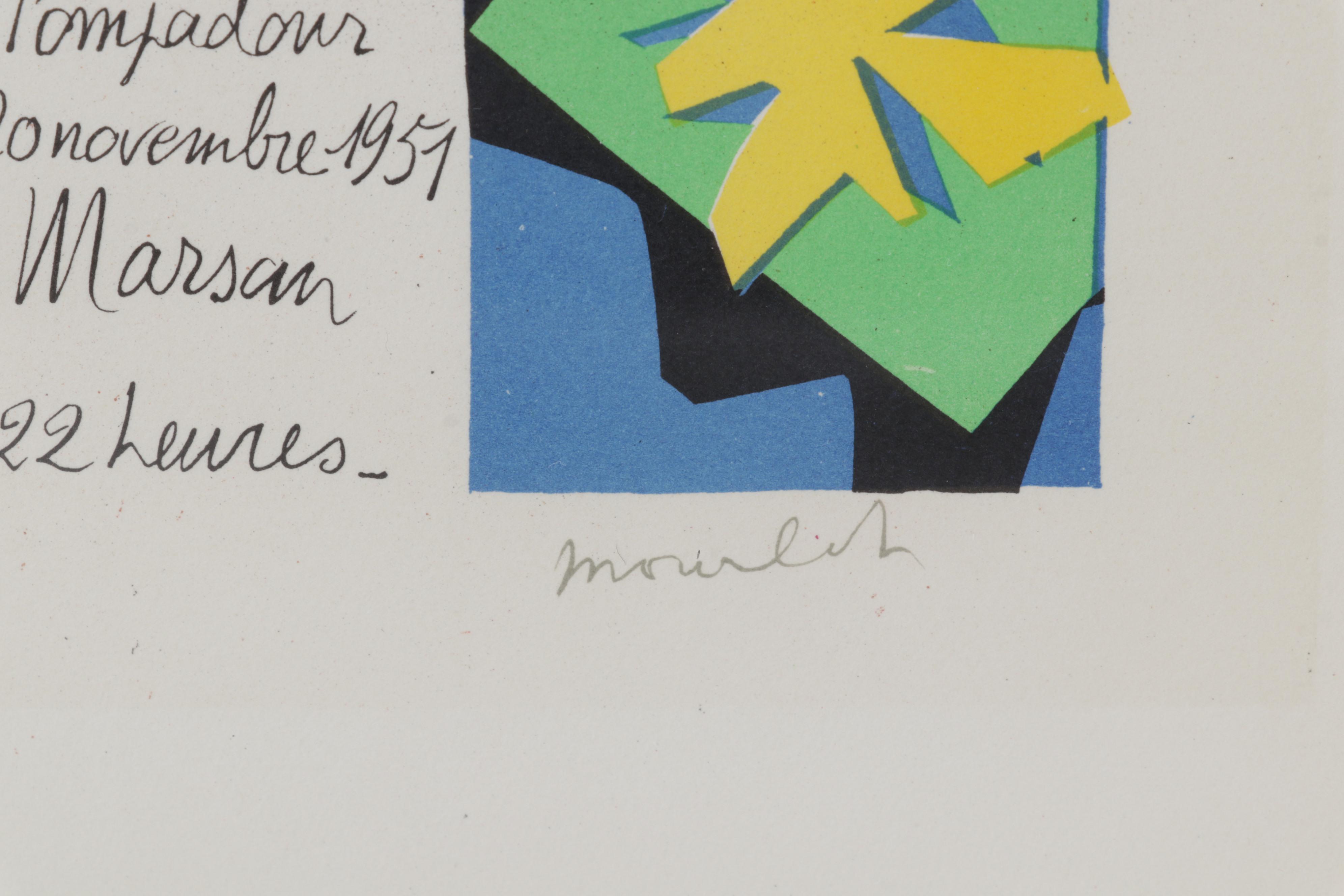 Color Lithograph After Henri Matisse From "Art in Posters," 1959